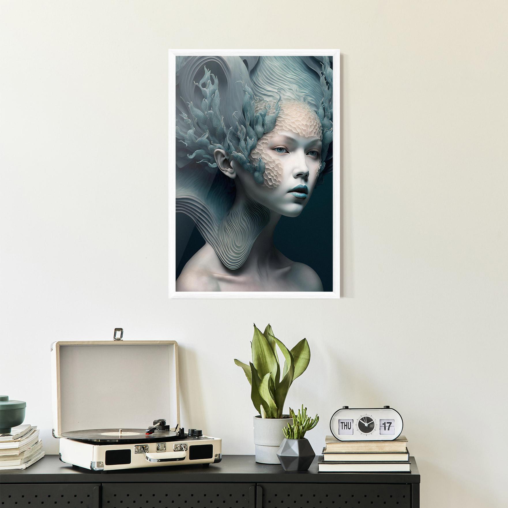 Poster Înrămat Mermaid Makeup mockup 2