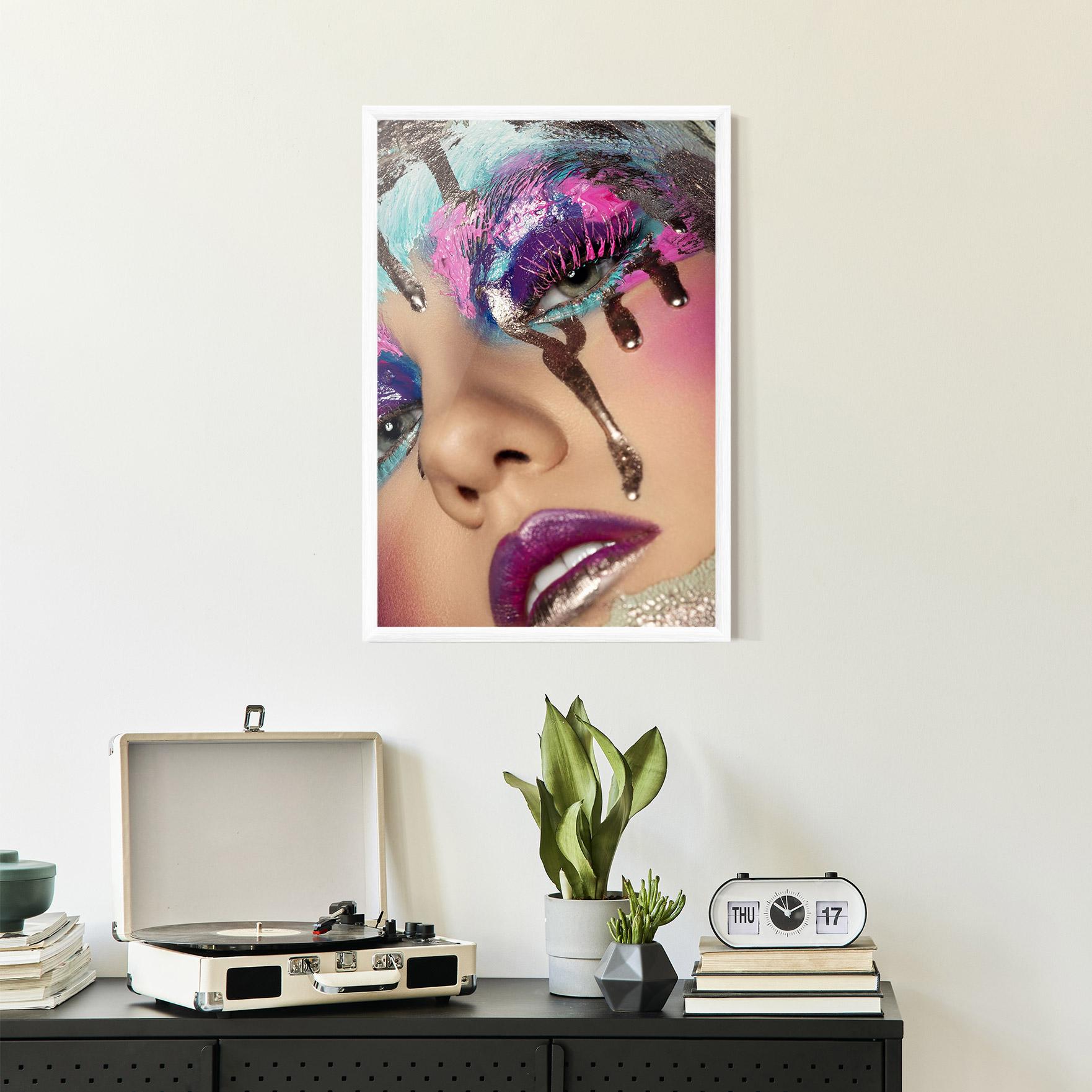 Poster Înrămat Pretty Pink Eyelashes mockup 2