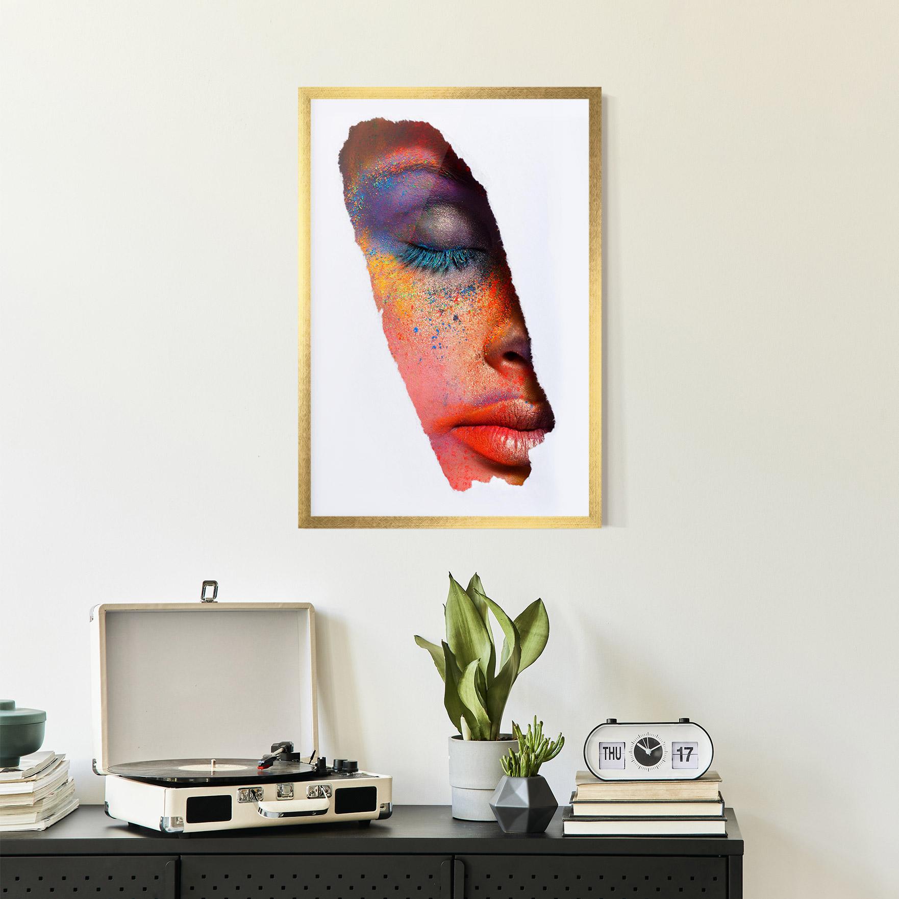 Poster Înrămat Blue Eyelashes mockup 2