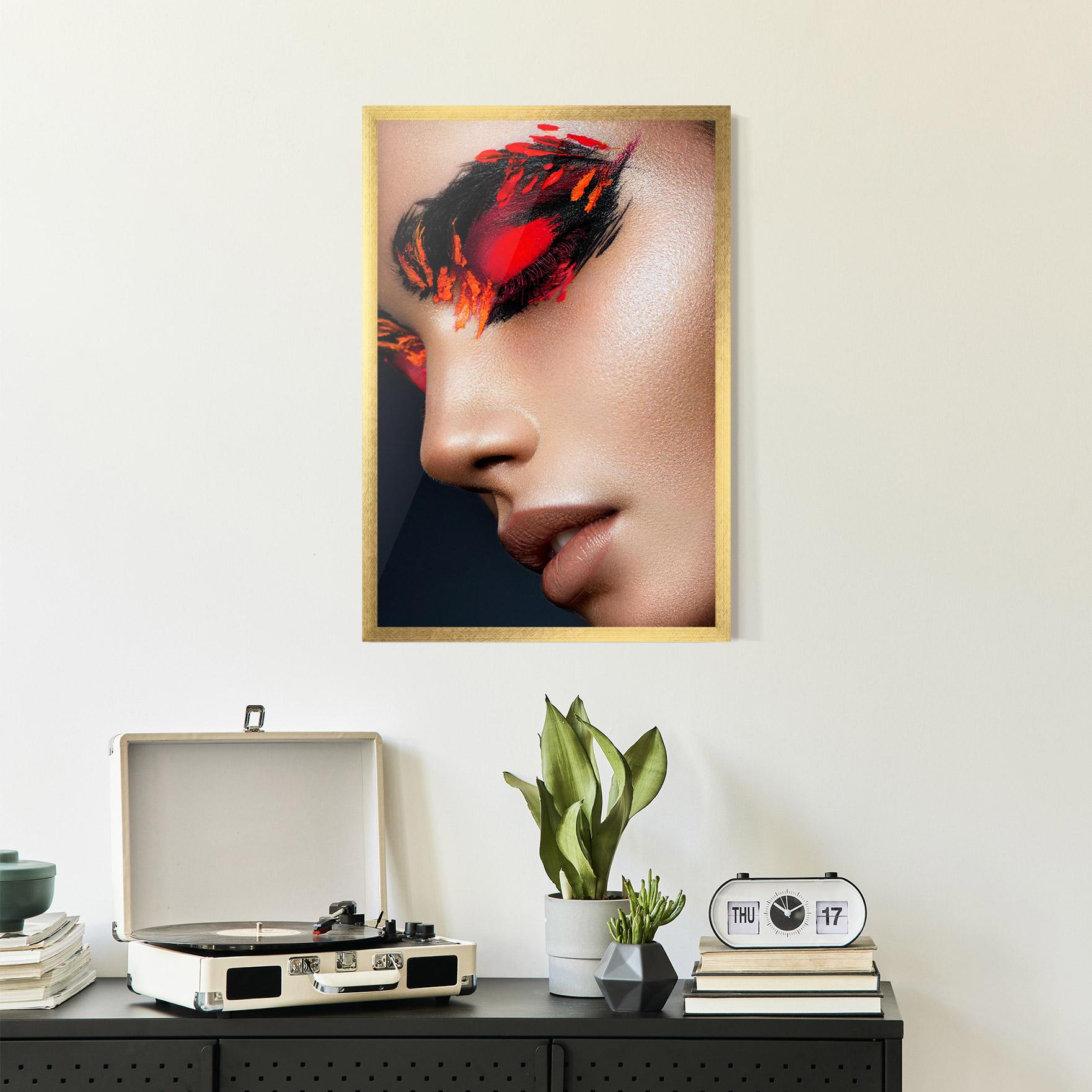 Poster Înrămat Fire Make Up mockup 2