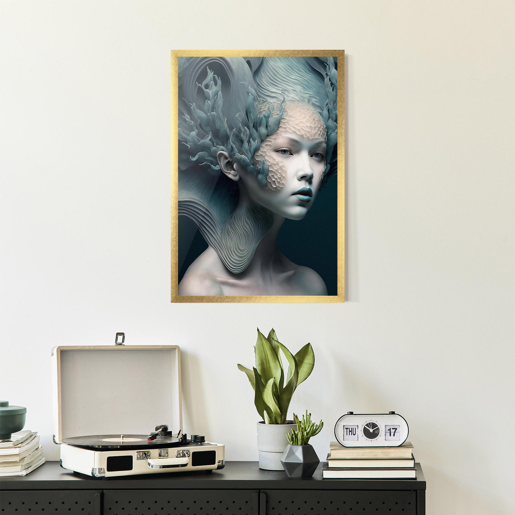 Poster Înrămat Mermaid Makeup mockup 2