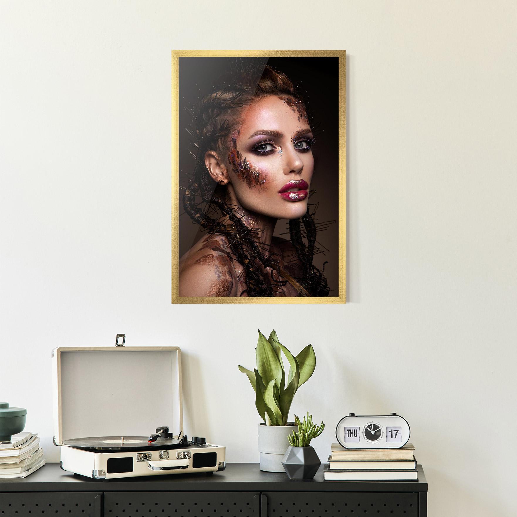 Poster Înrămat Purple Eyelashes mockup 2