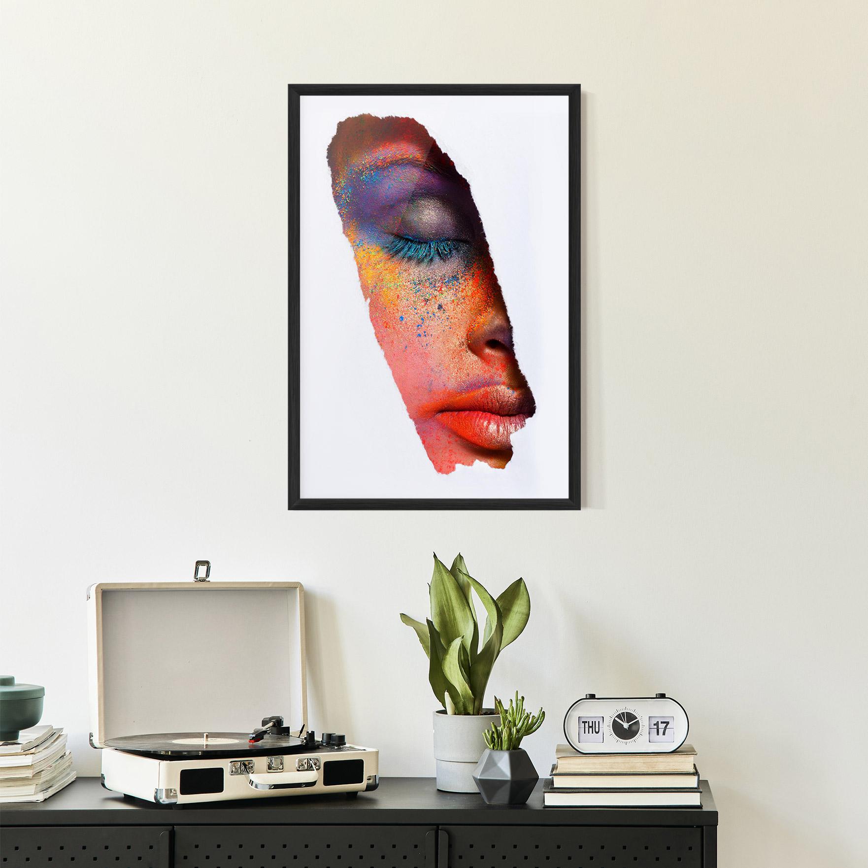 Poster Înrămat Blue Eyelashes mockup 2