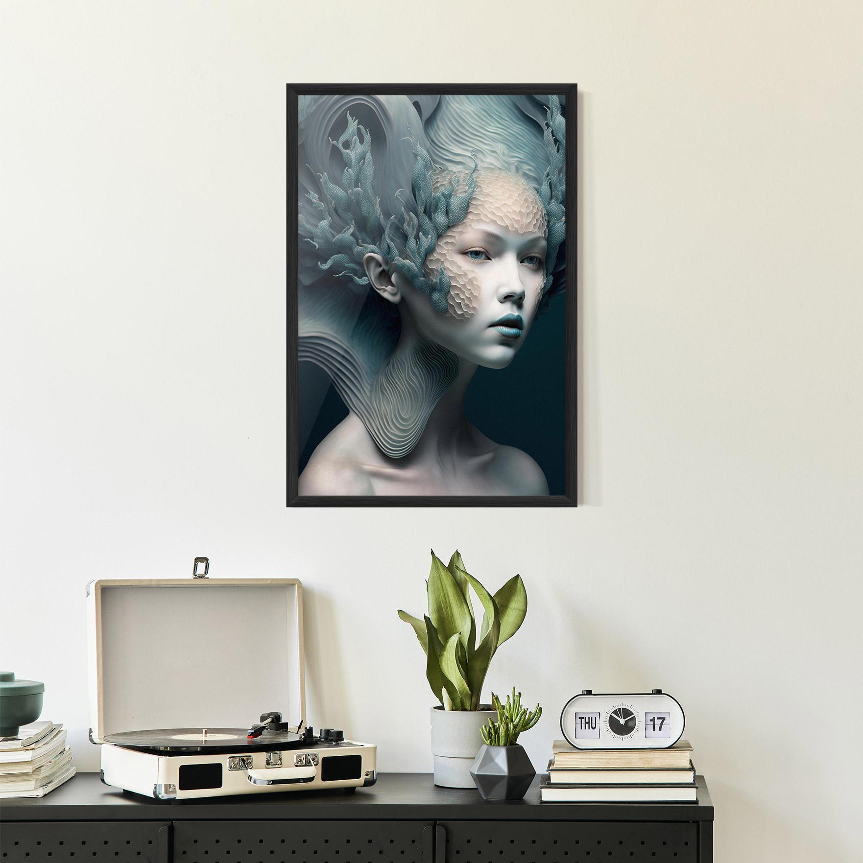 Poster Înrămat Mermaid Makeup mockup 2