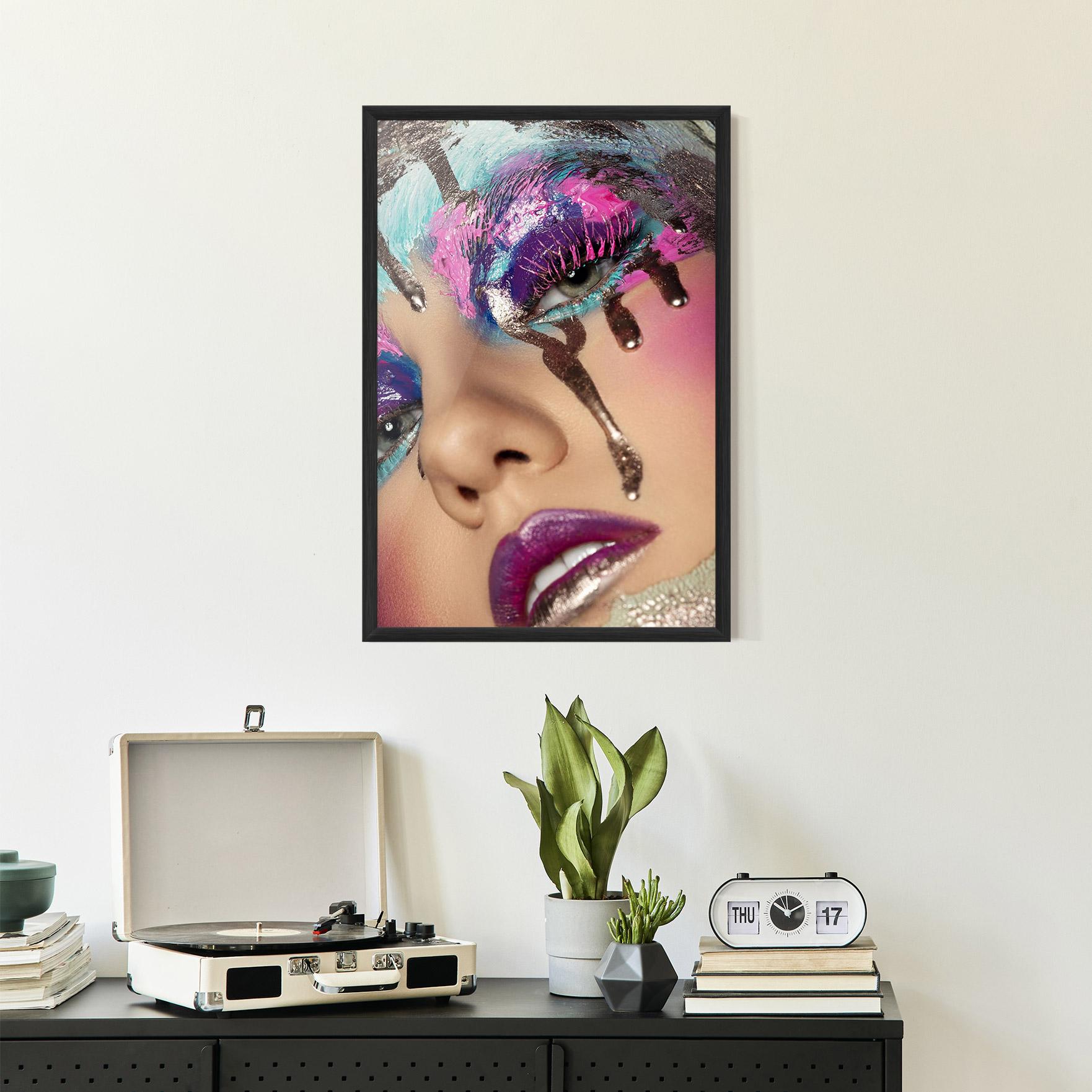 Poster Înrămat Pretty Pink Eyelashes mockup 2