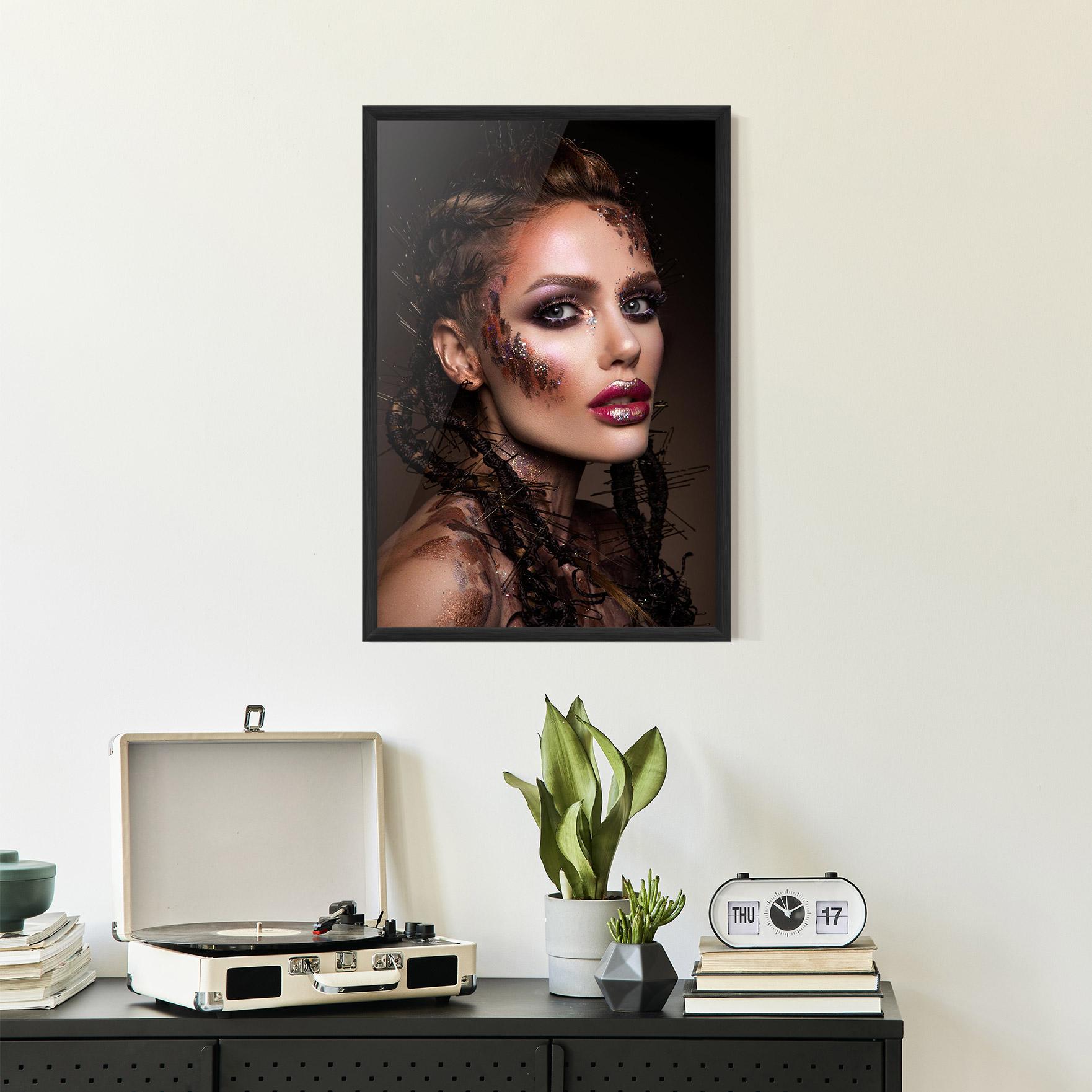 Poster Înrămat Purple Eyelashes mockup 2