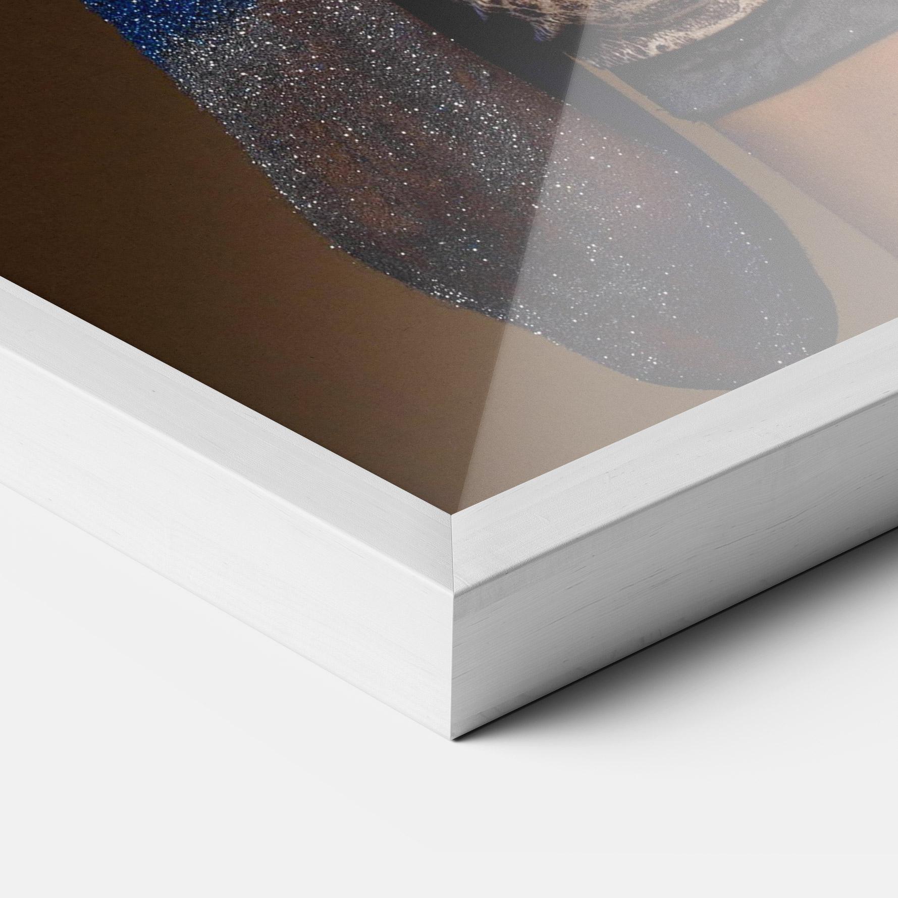 Poster Înrămat Blue Hands Makeup mockup 3