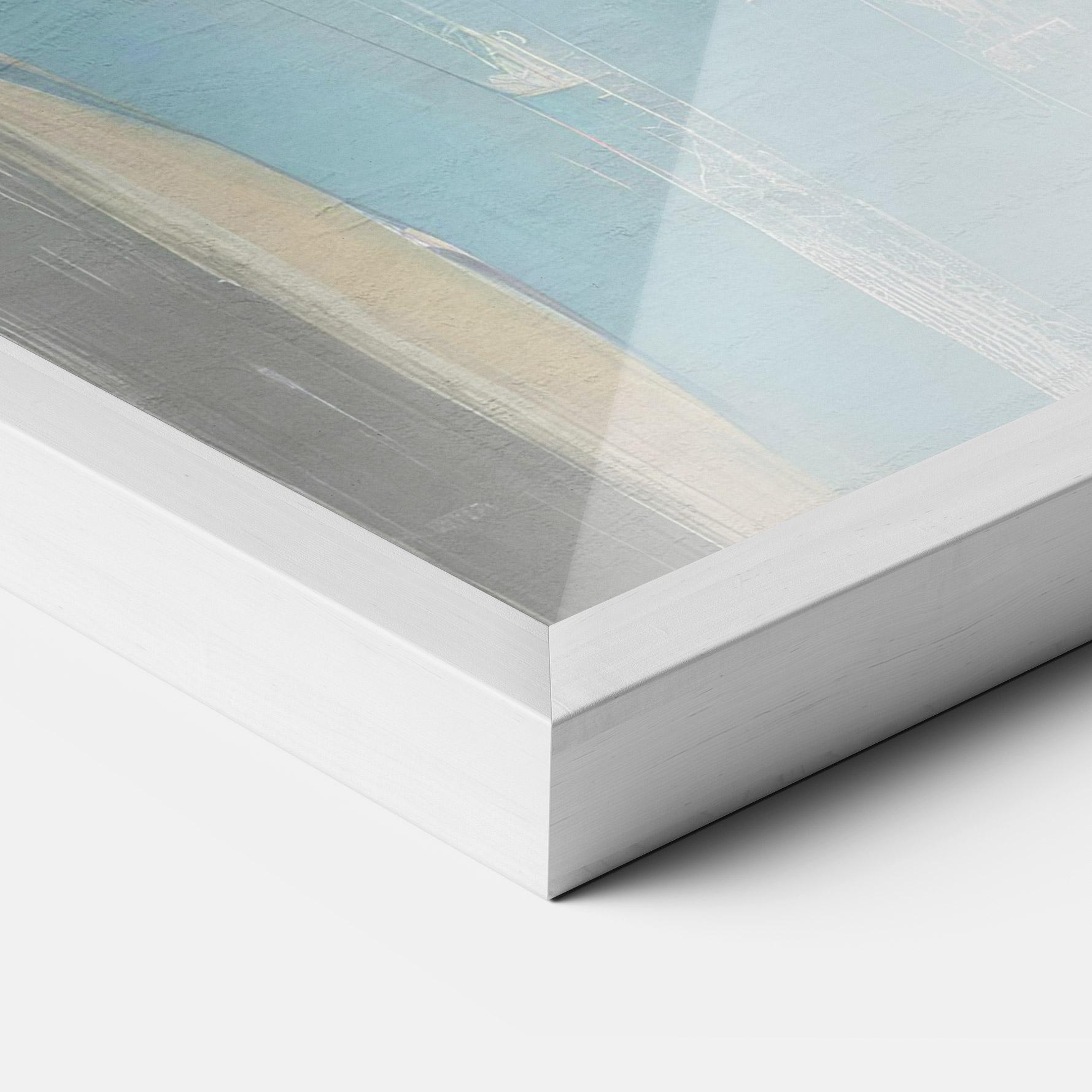 Poster Înrămat White Blue Makeup mockup 3