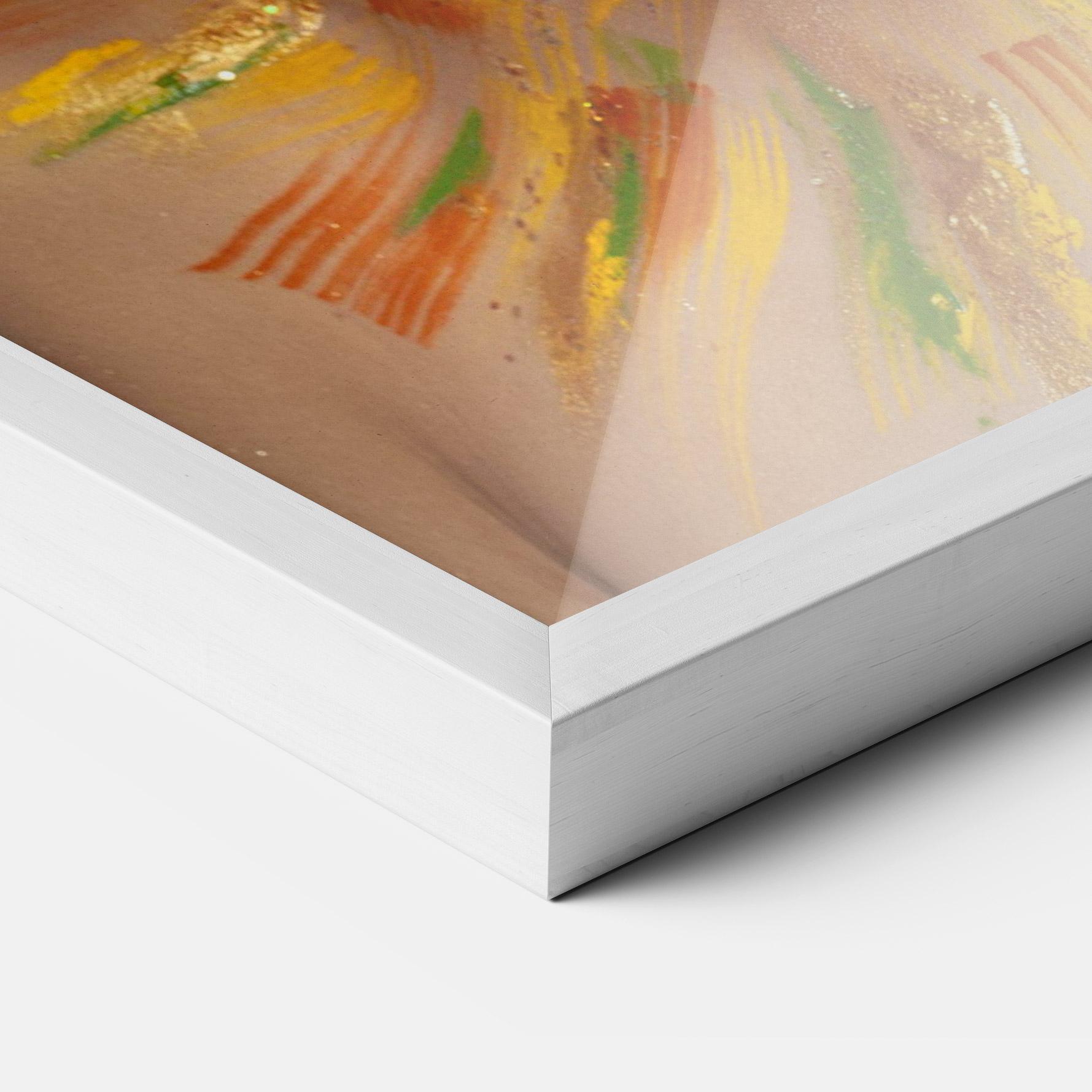 Poster Înrămat Yellow Butterfly Makeup mockup 3