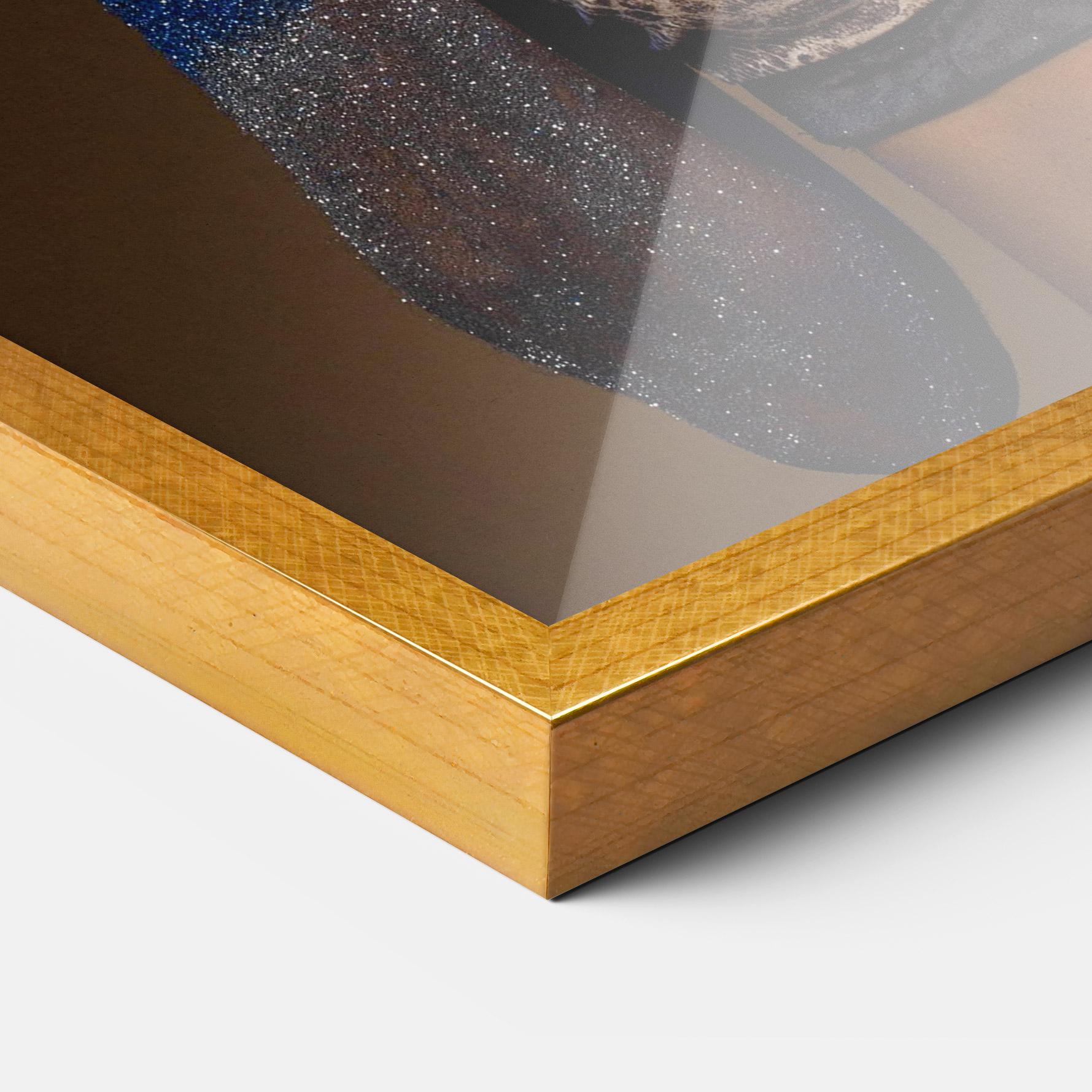 Poster Înrămat Blue Hands Makeup mockup 3