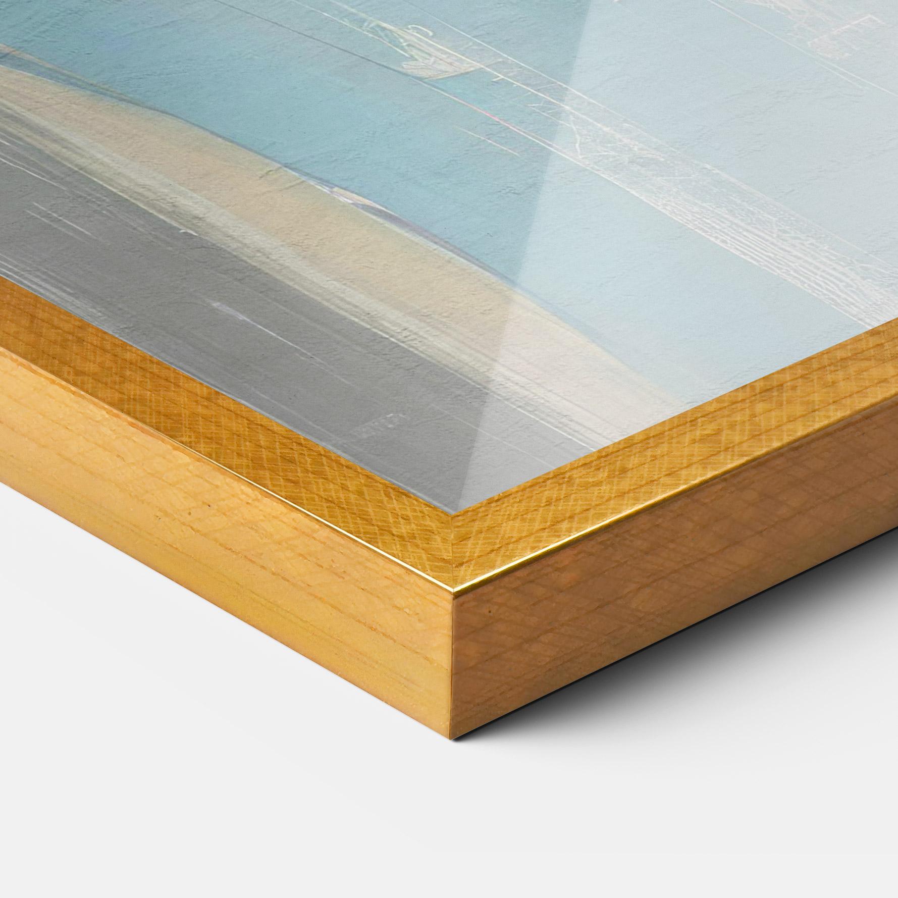 Poster Înrămat White Blue Makeup mockup 3