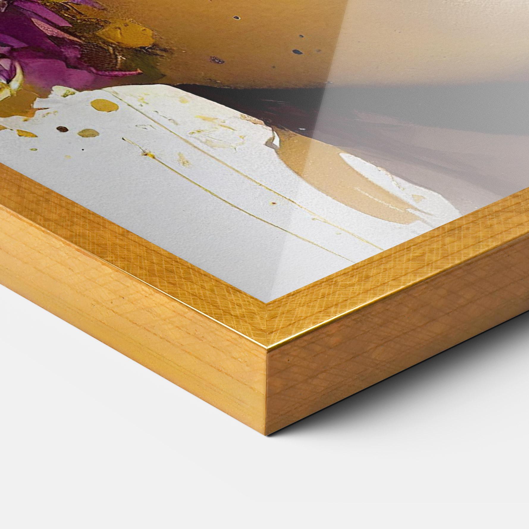 Poster Înrămat Yellow Black Lips Makeup mockup 3