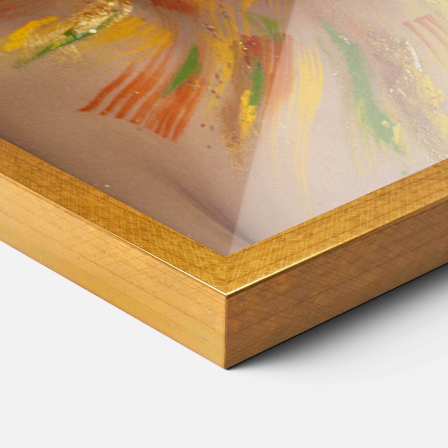 Poster Înrămat Yellow Butterfly Makeup mockup 3