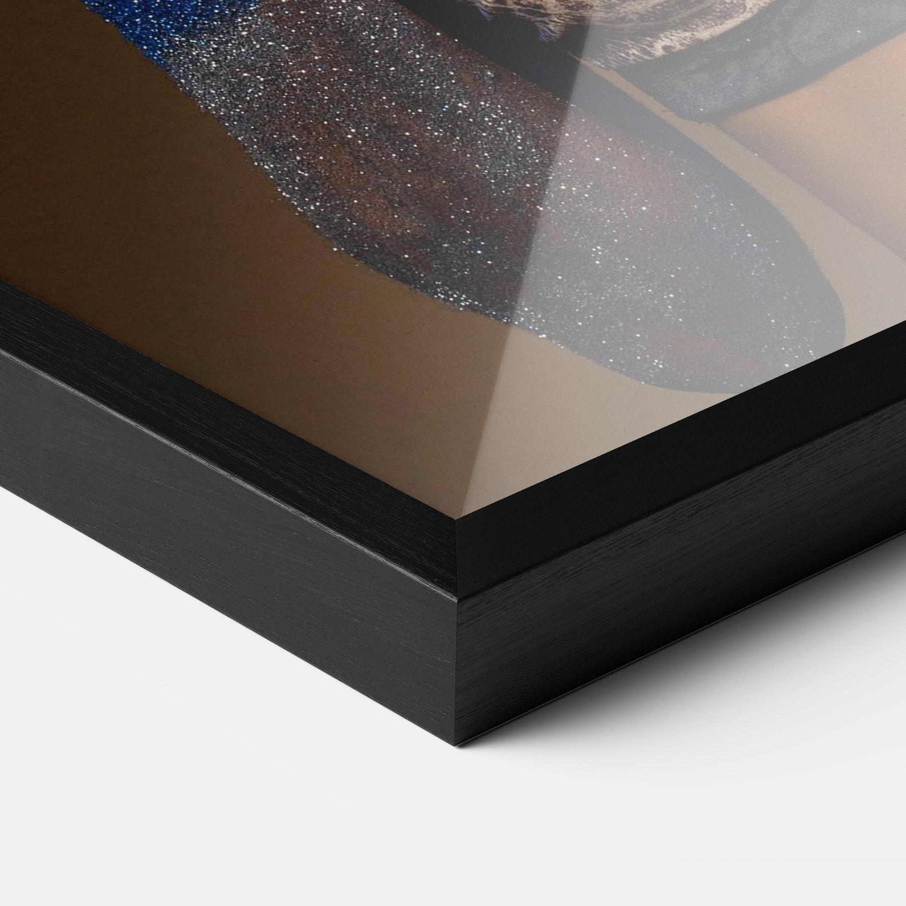 Poster Înrămat Blue Hands Makeup mockup 3