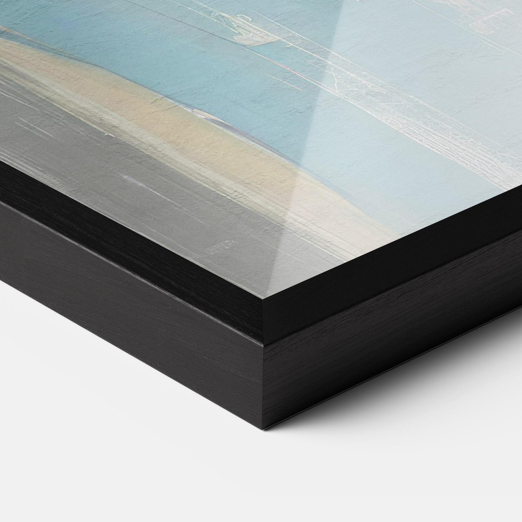 Poster Înrămat White Blue Makeup mockup 3