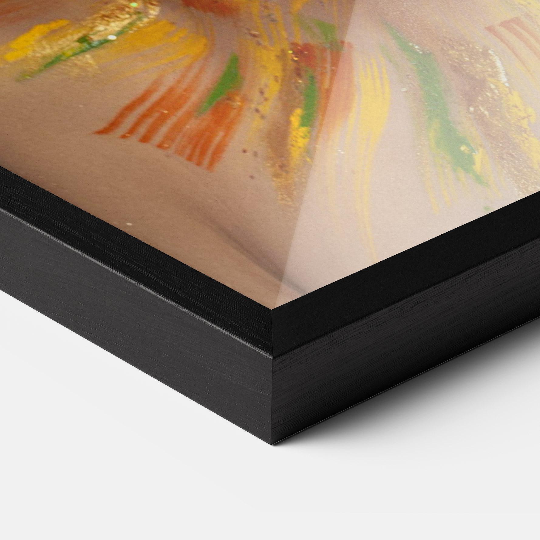 Poster Înrămat Yellow Butterfly Makeup mockup 3