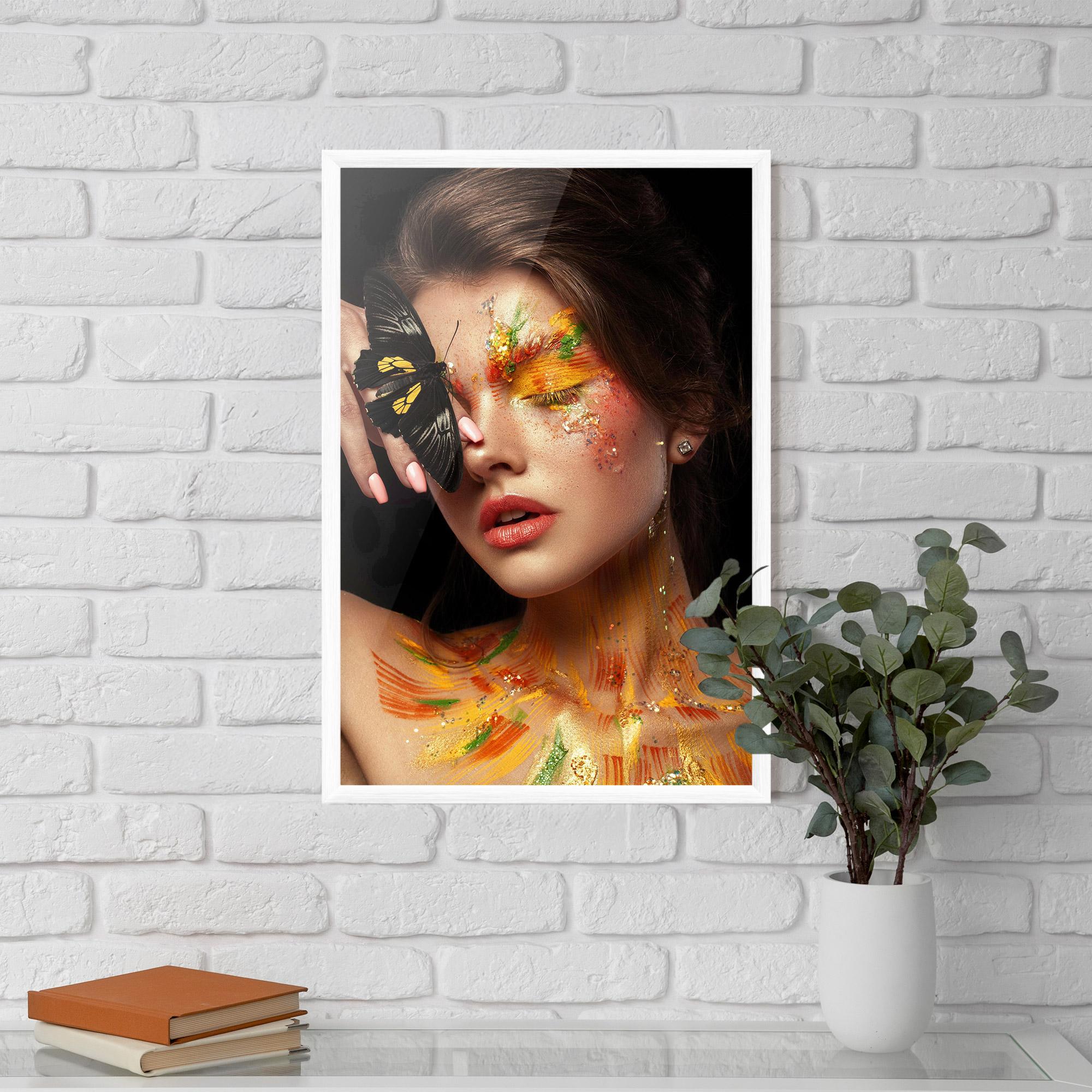 Poster Înrămat Butterflu Makeup mockup 5