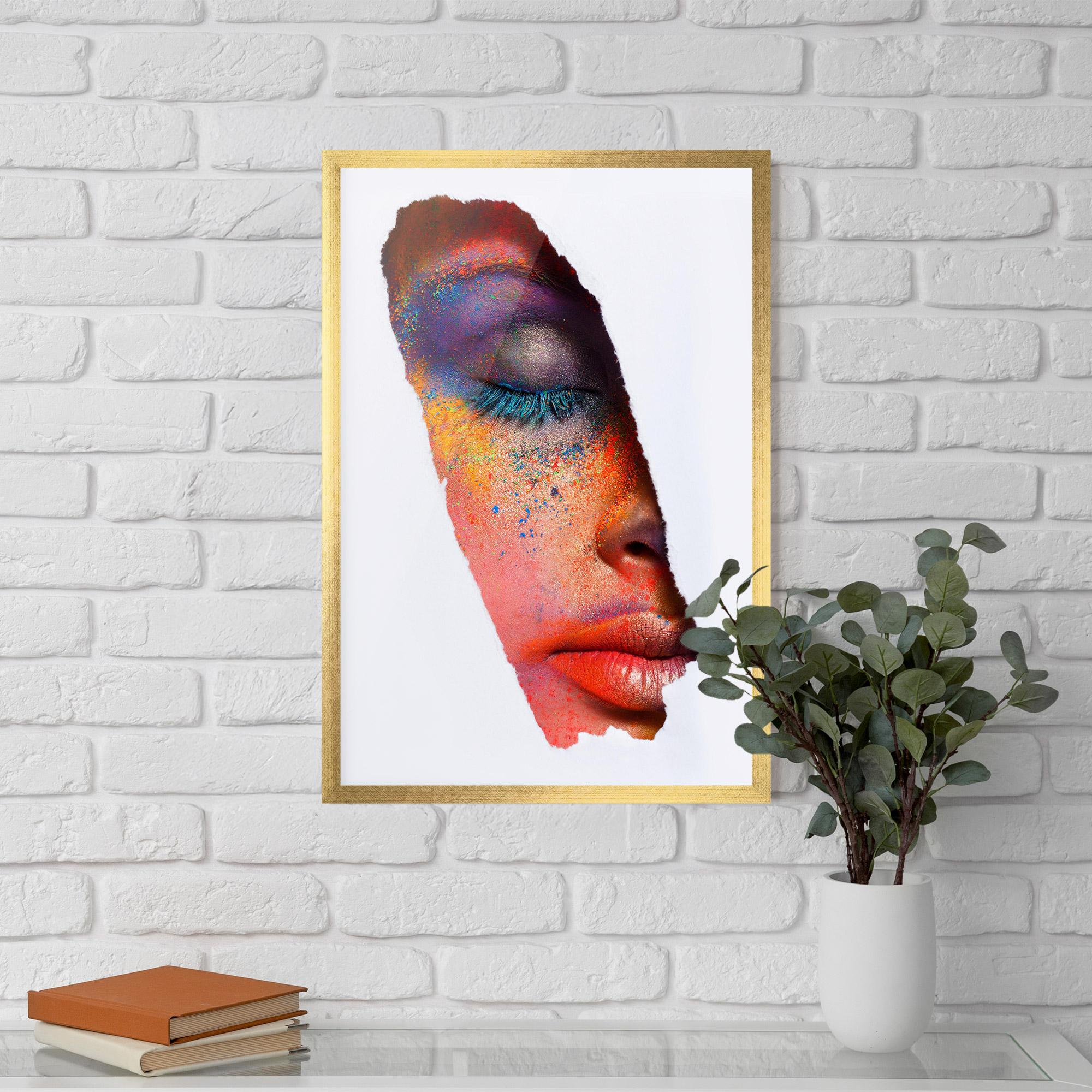 Poster Înrămat Blue Eyelashes mockup 5