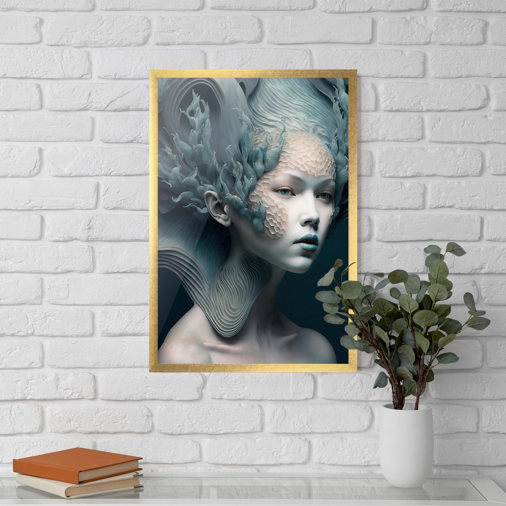 Poster Înrămat Mermaid Makeup mockup 5