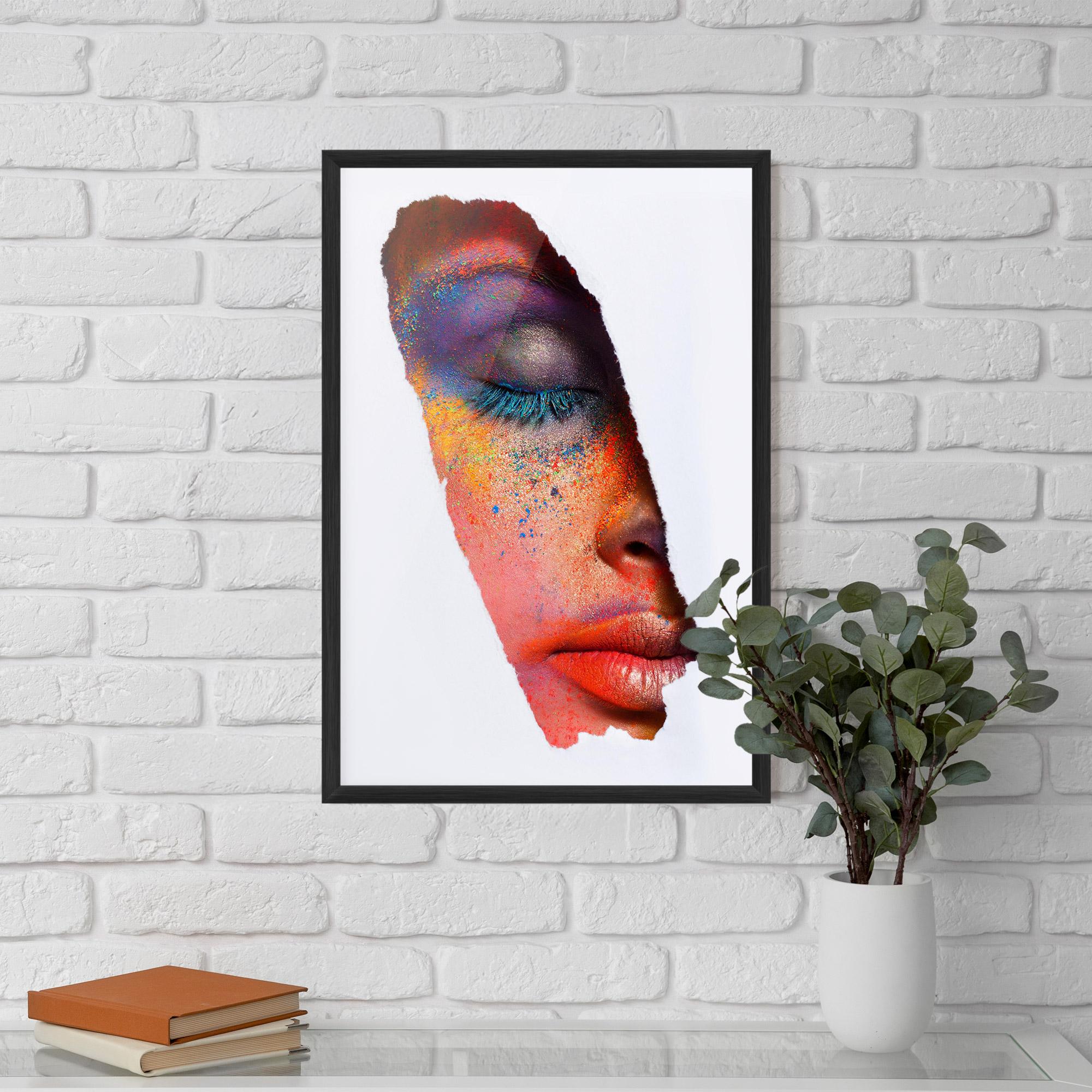 Poster Înrămat Blue Eyelashes mockup 5