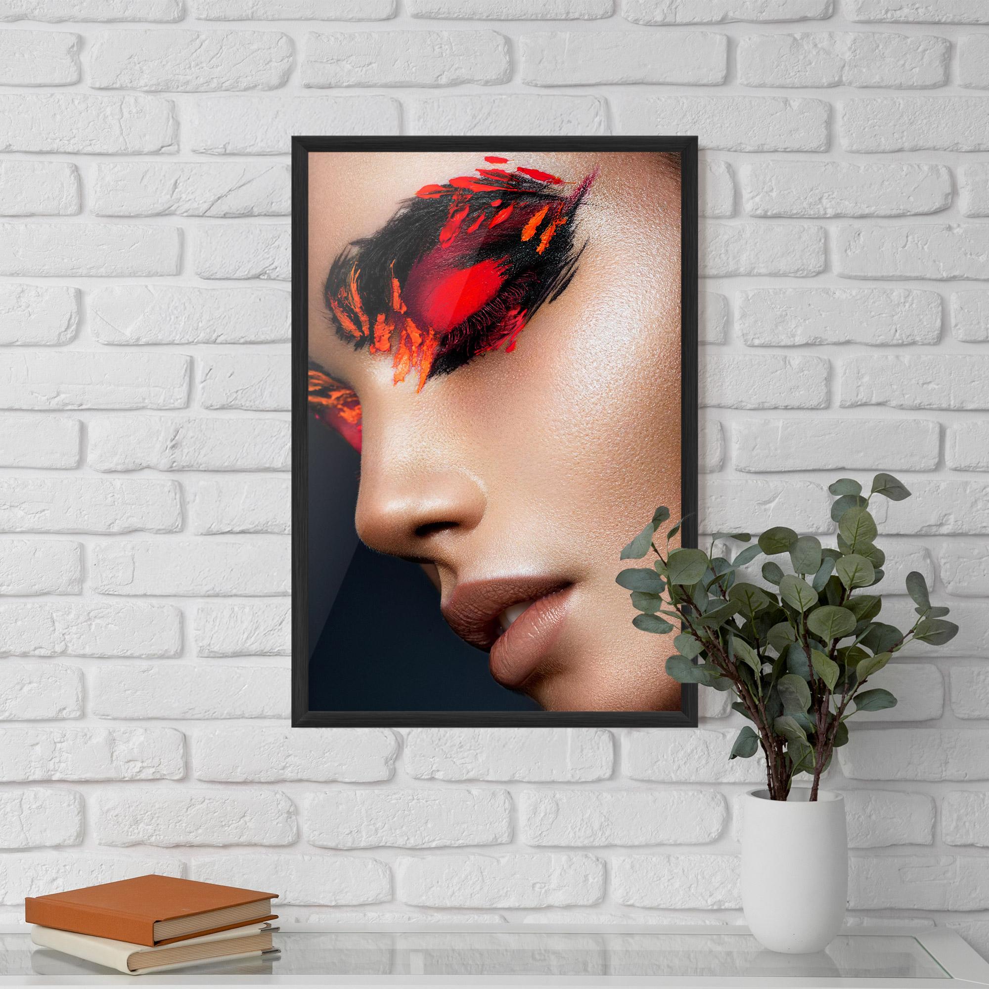 Poster Înrămat Fire Make Up mockup 5