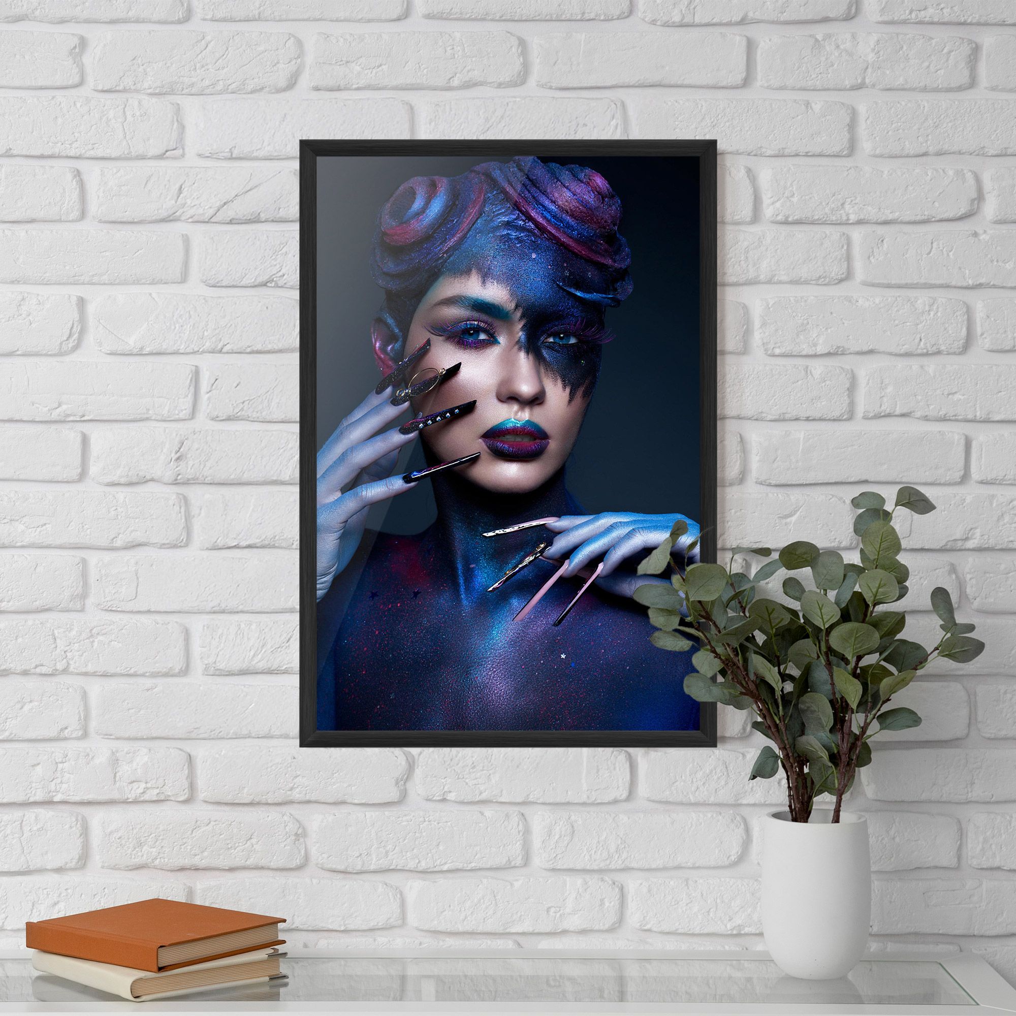 Galaxy Hair Girl mockup 5