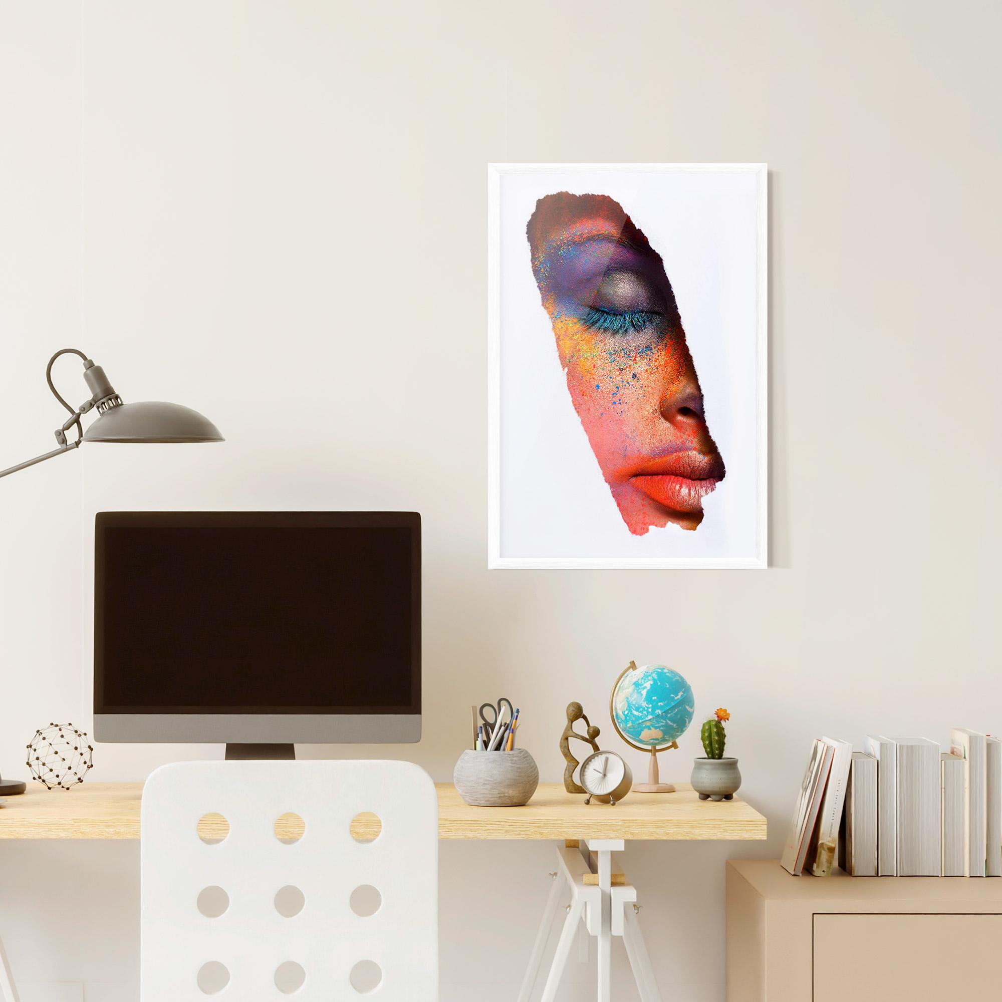 Poster Înrămat Blue Eyelashes mockup 6