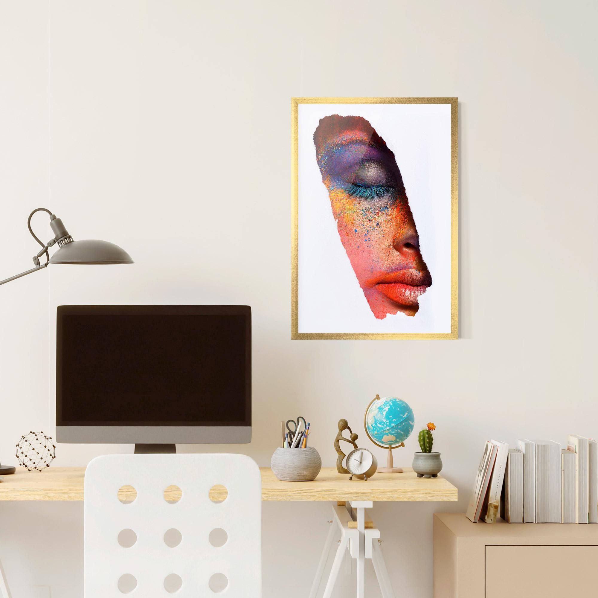 Poster Înrămat Blue Eyelashes mockup 6