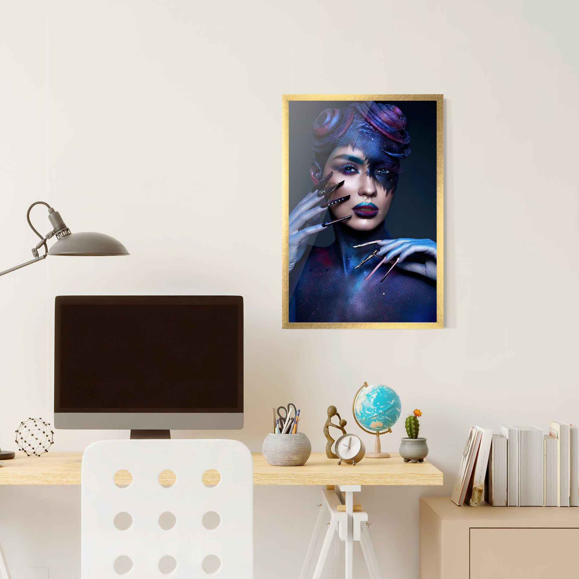 Galaxy Hair Girl mockup 6