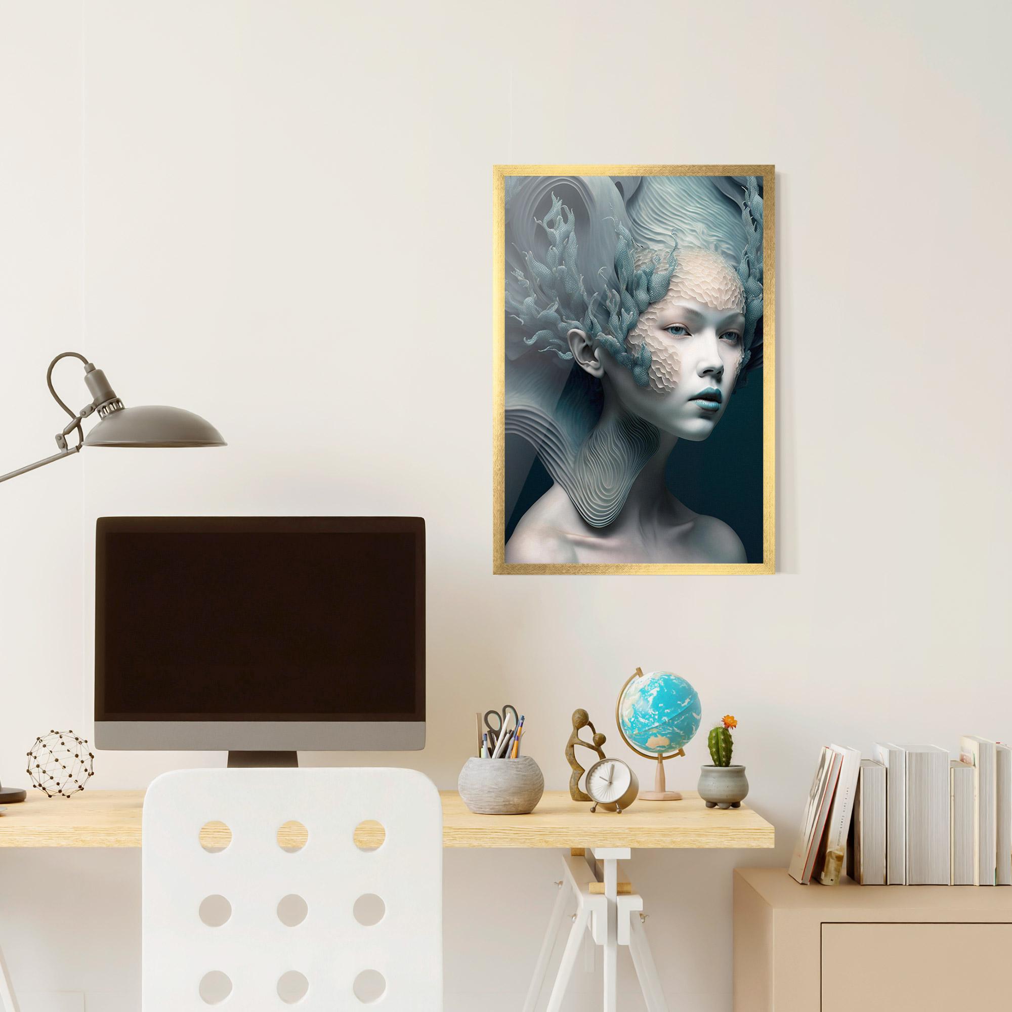 Poster Înrămat Mermaid Makeup mockup 6