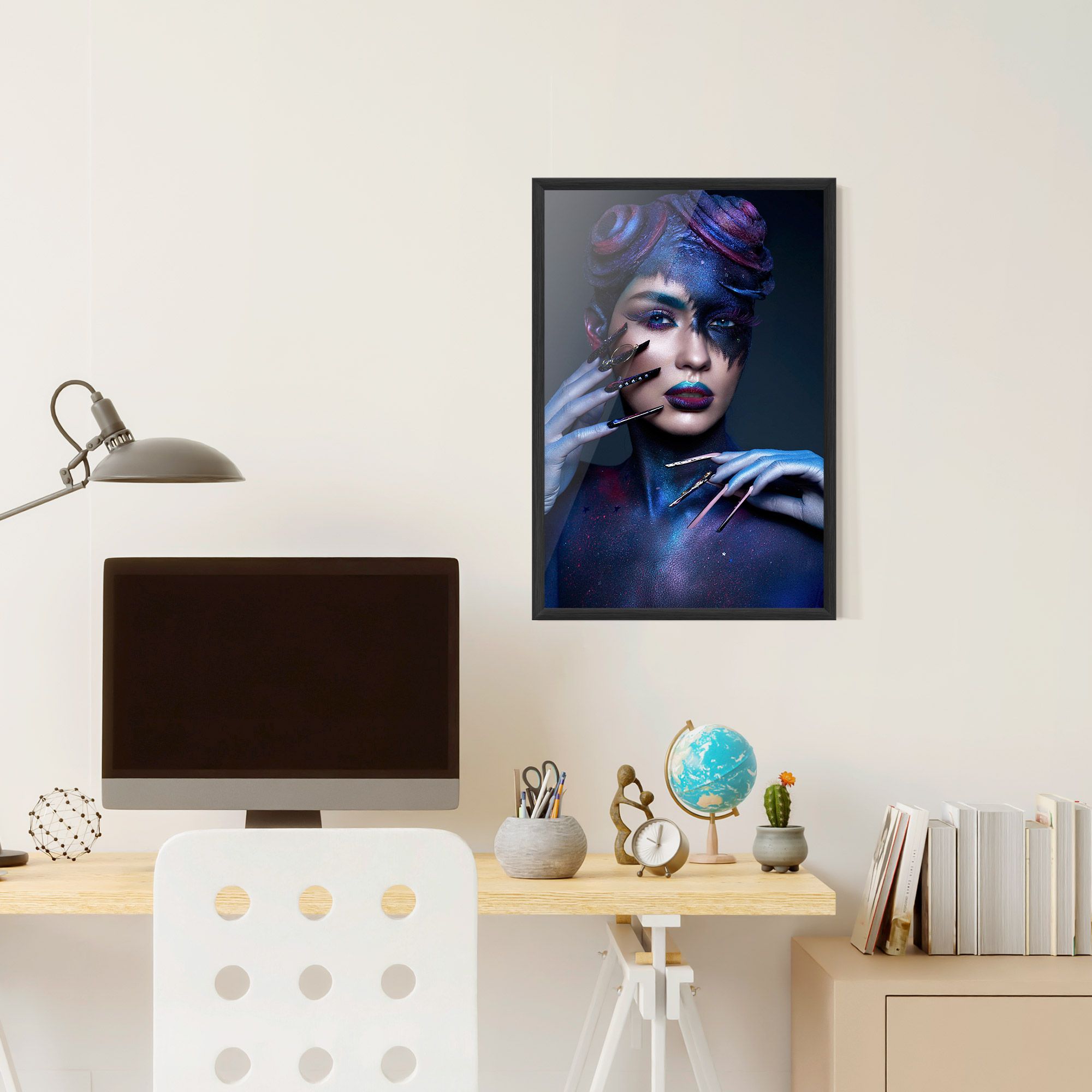 Galaxy Hair Girl mockup 6