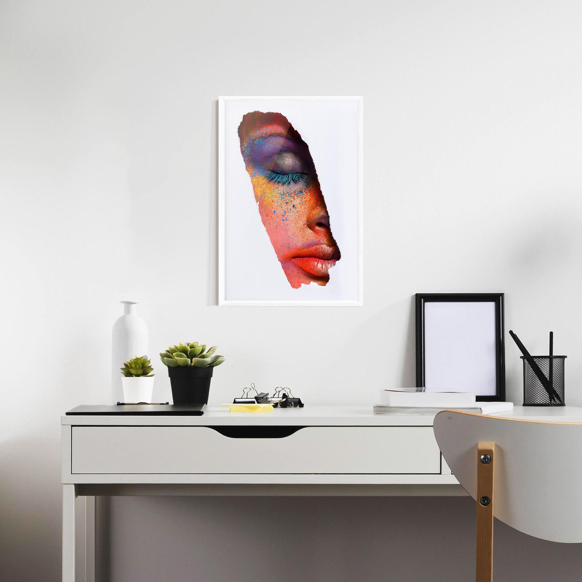 Poster Înrămat Blue Eyelashes mockup 7