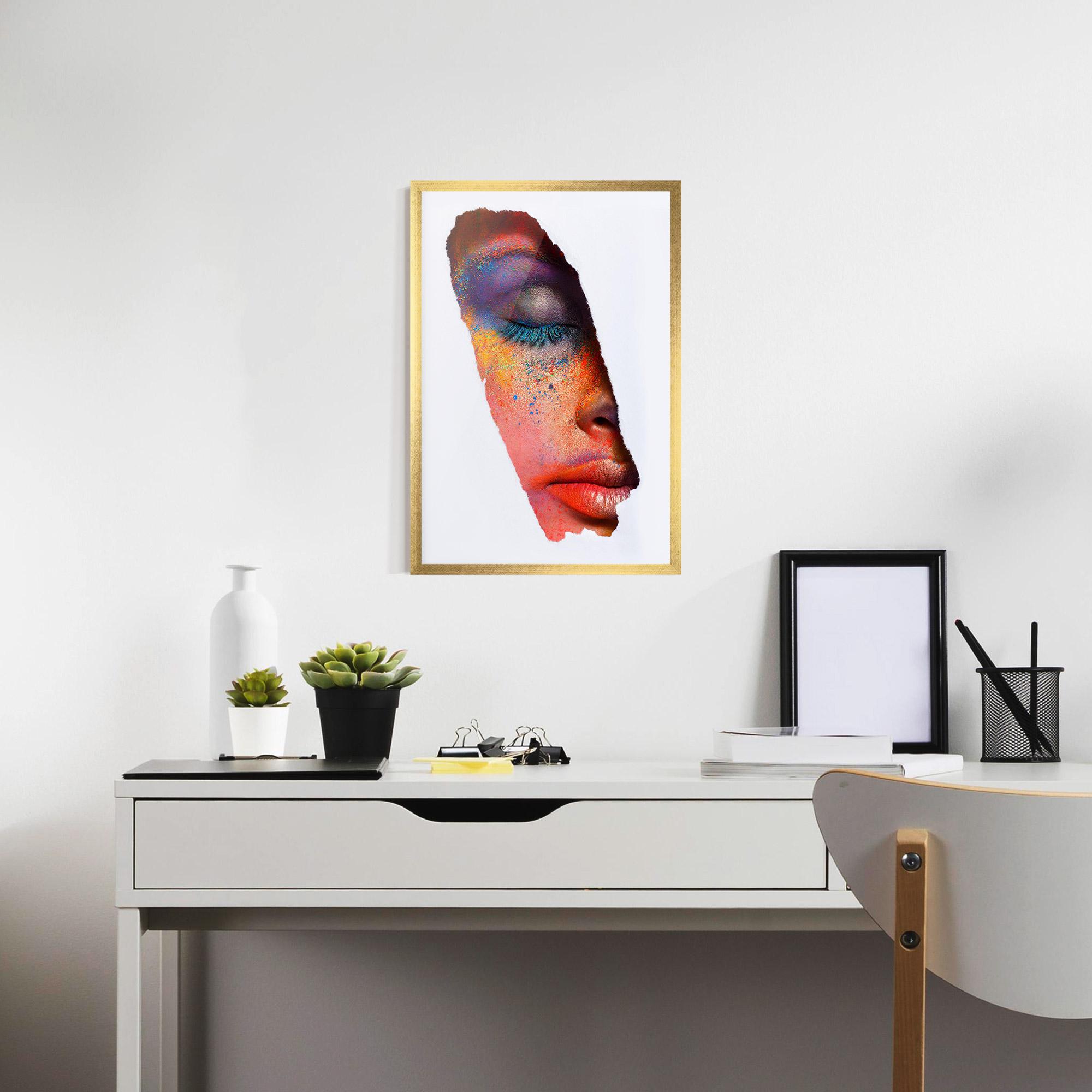 Poster Înrămat Blue Eyelashes mockup 7