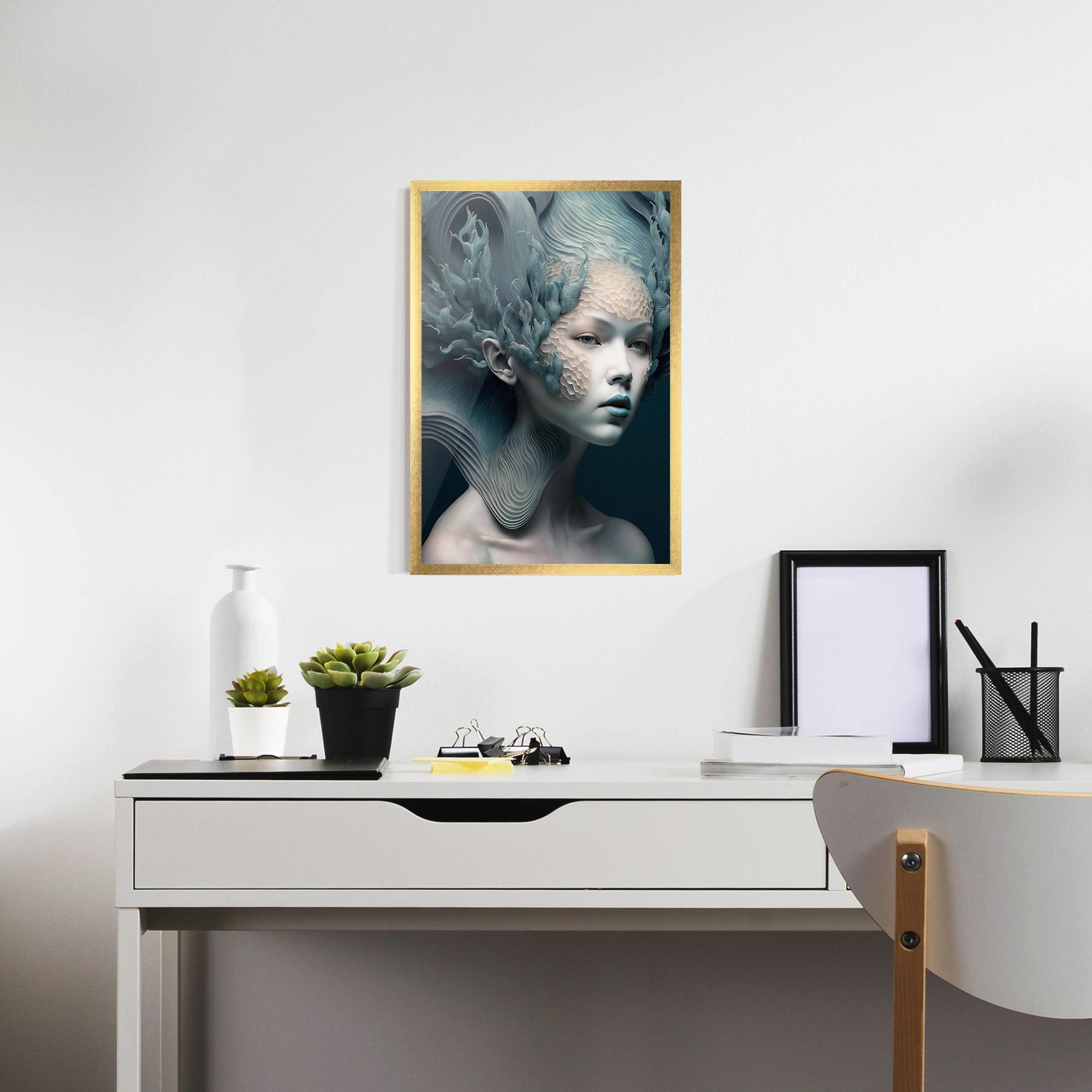 Poster Înrămat Mermaid Makeup mockup 7