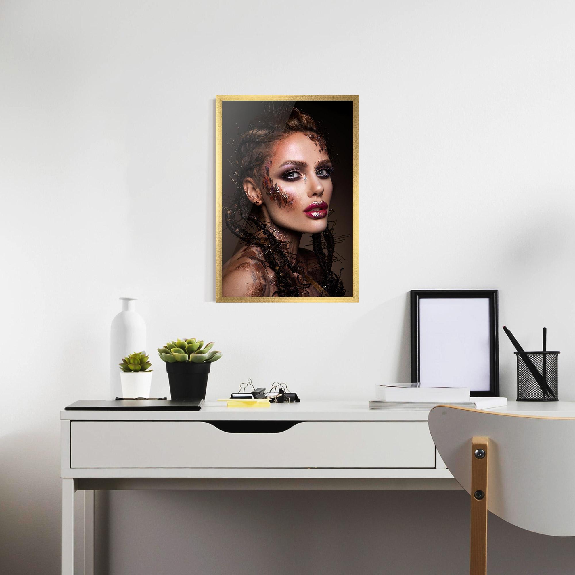 Poster Înrămat Purple Eyelashes mockup 7