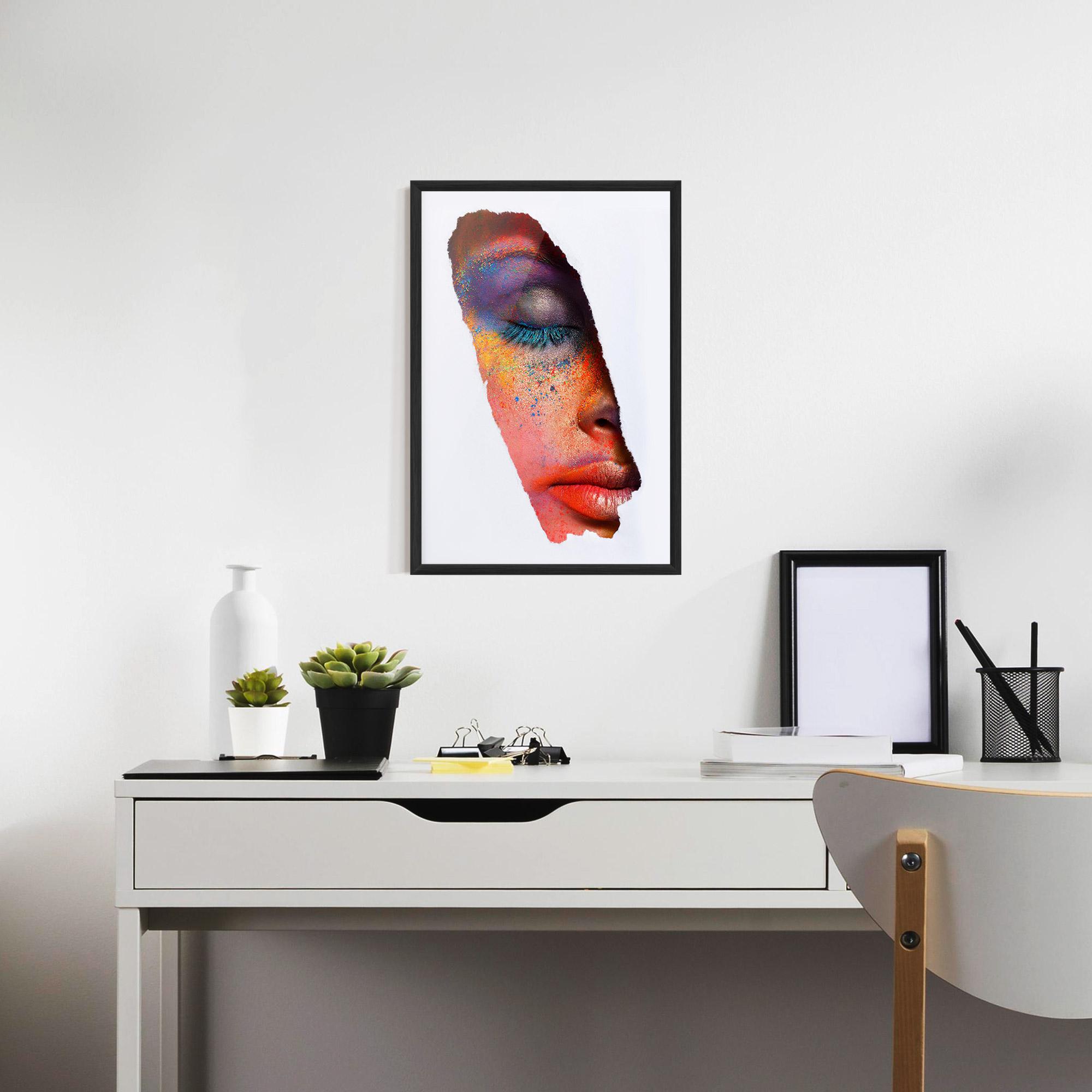 Poster Înrămat Blue Eyelashes mockup 7