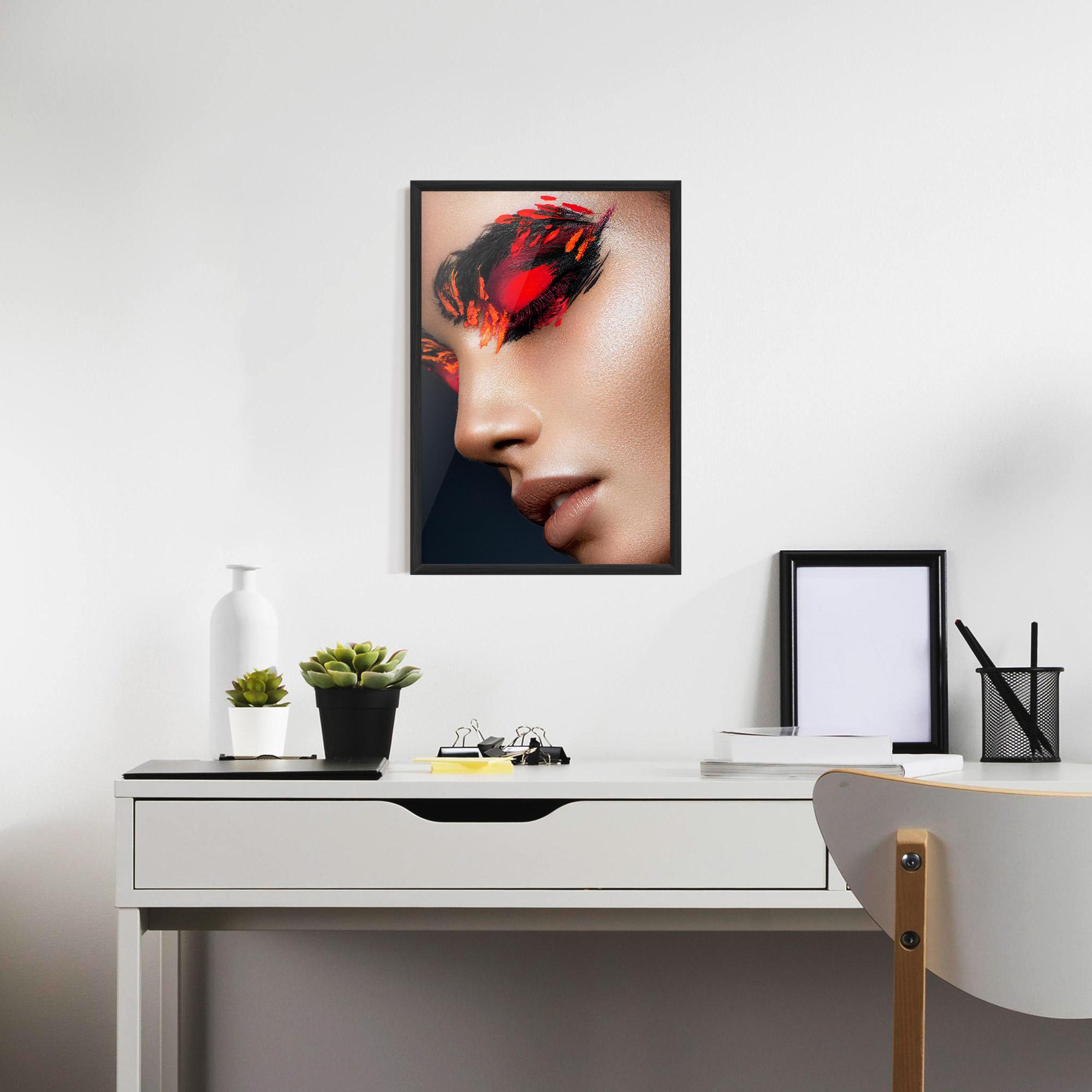 Poster Înrămat Fire Make Up mockup 7