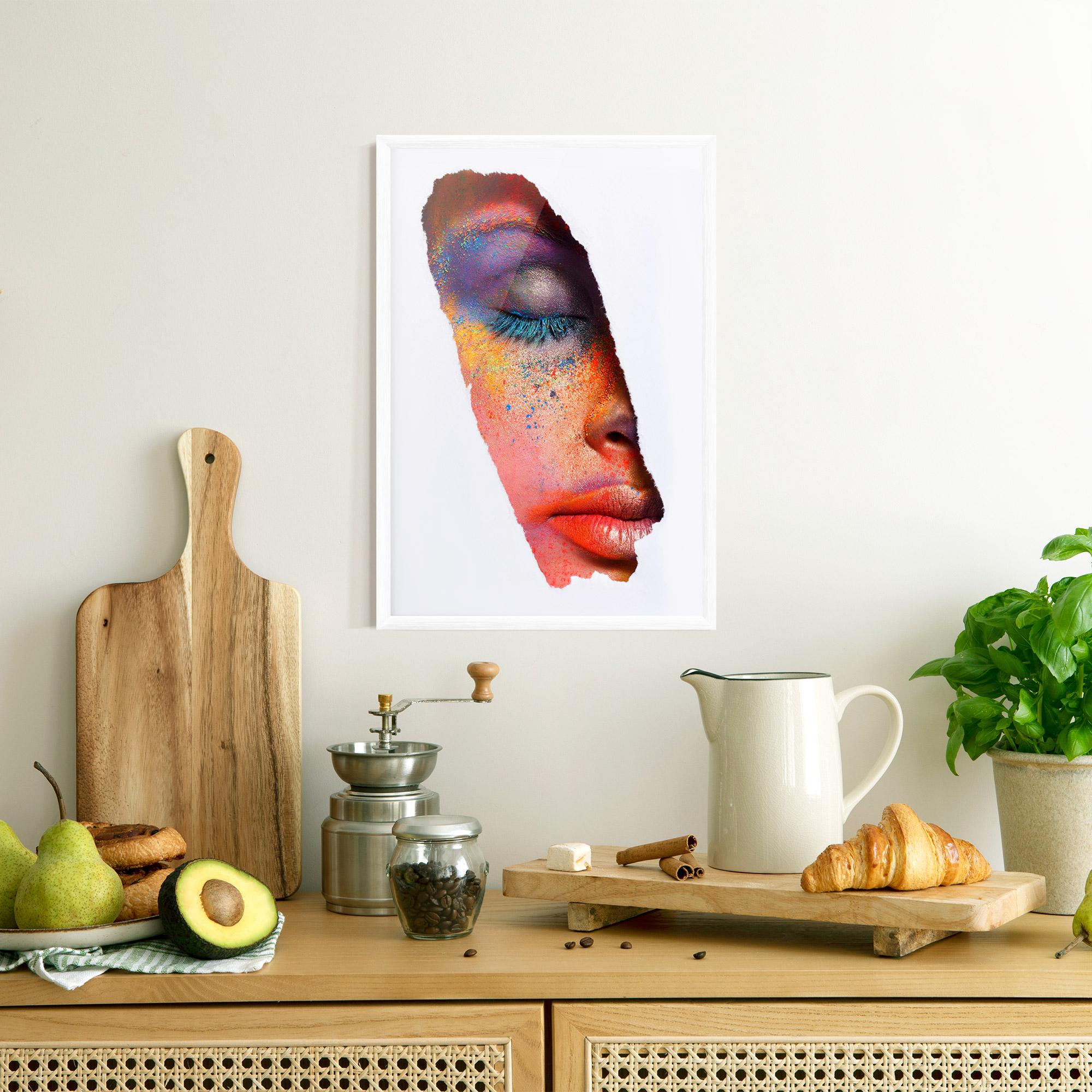 Poster Înrămat Blue Eyelashes mockup 8