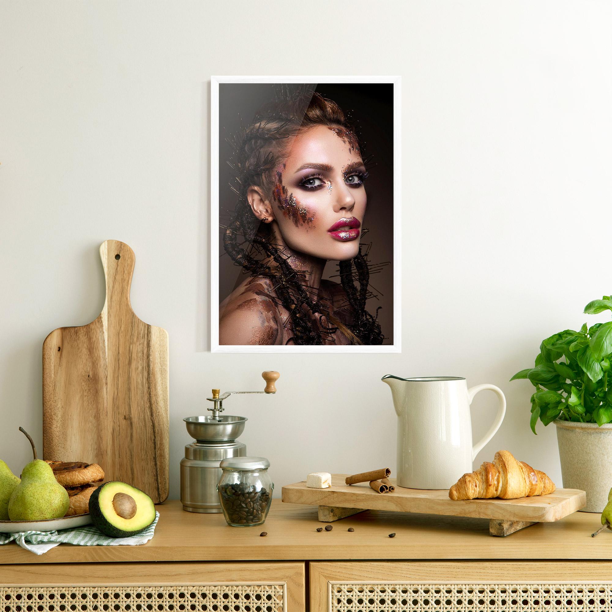 Poster Înrămat Purple Eyelashes mockup 8