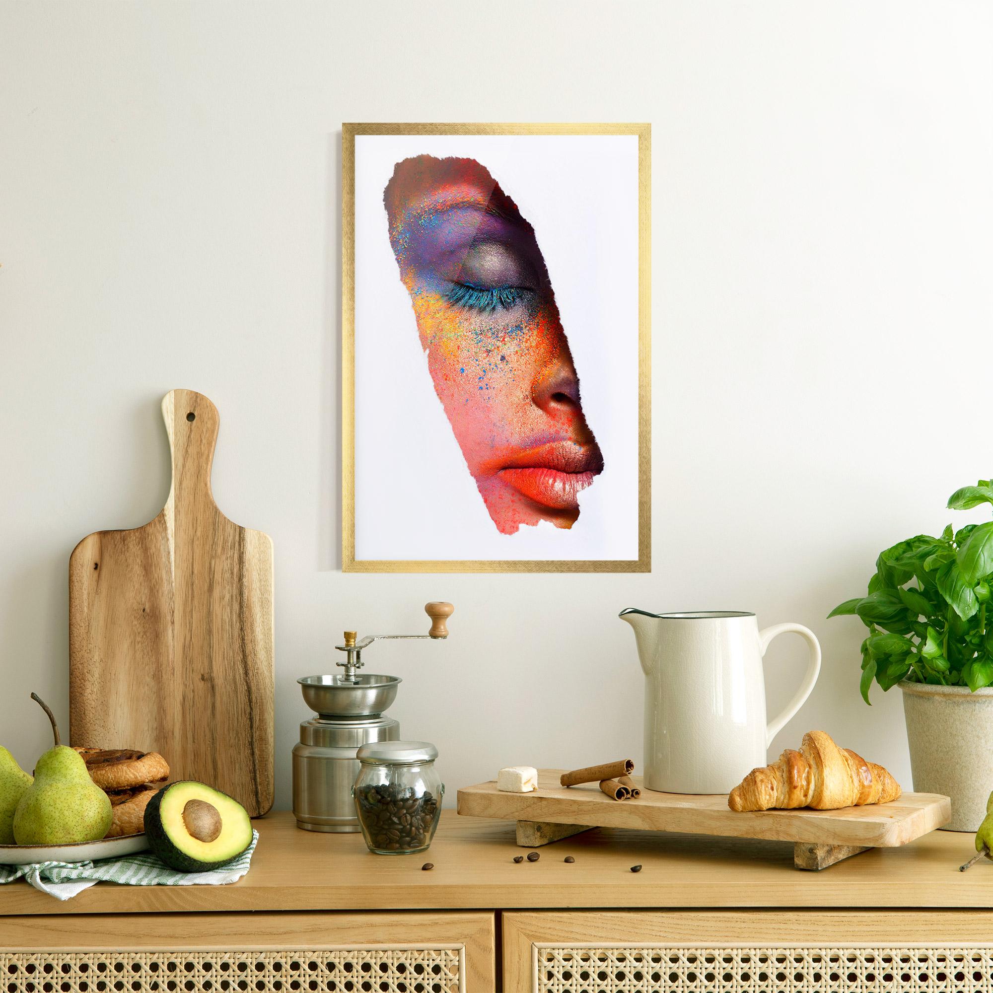 Poster Înrămat Blue Eyelashes mockup 8