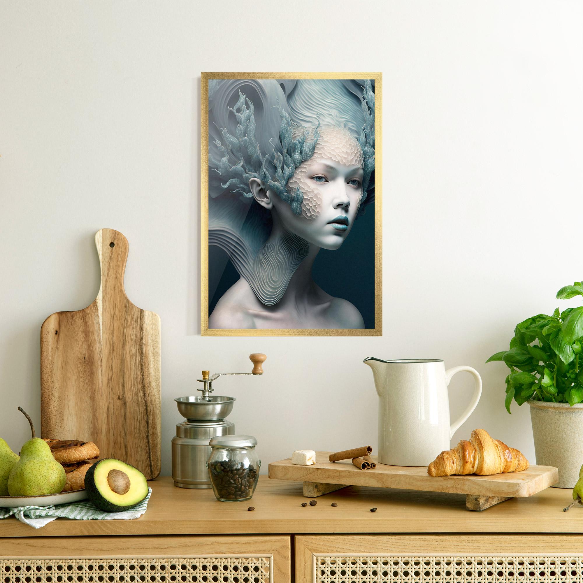 Poster Înrămat Mermaid Makeup mockup 8