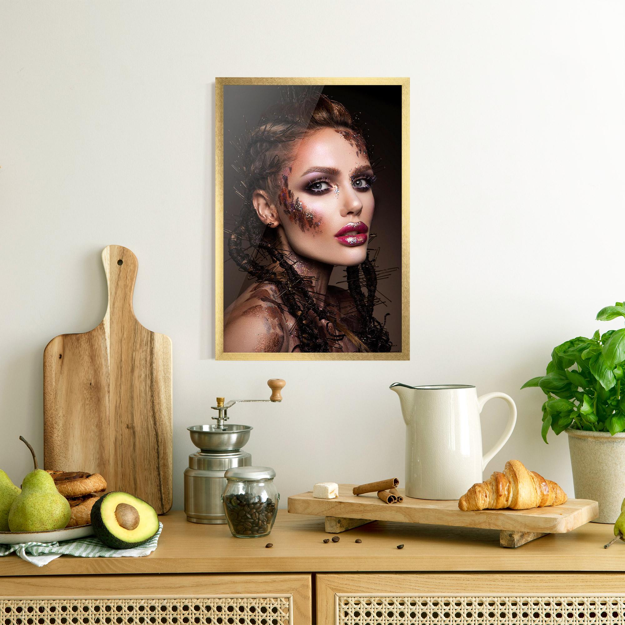 Poster Înrămat Purple Eyelashes mockup 8