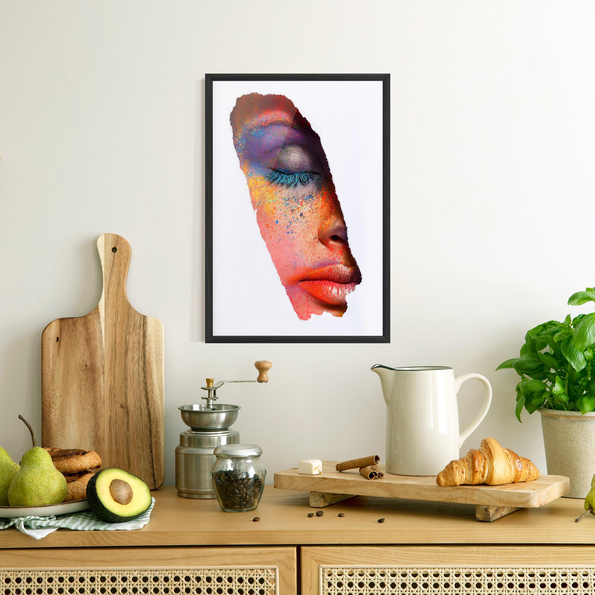 Poster Înrămat Blue Eyelashes mockup 8