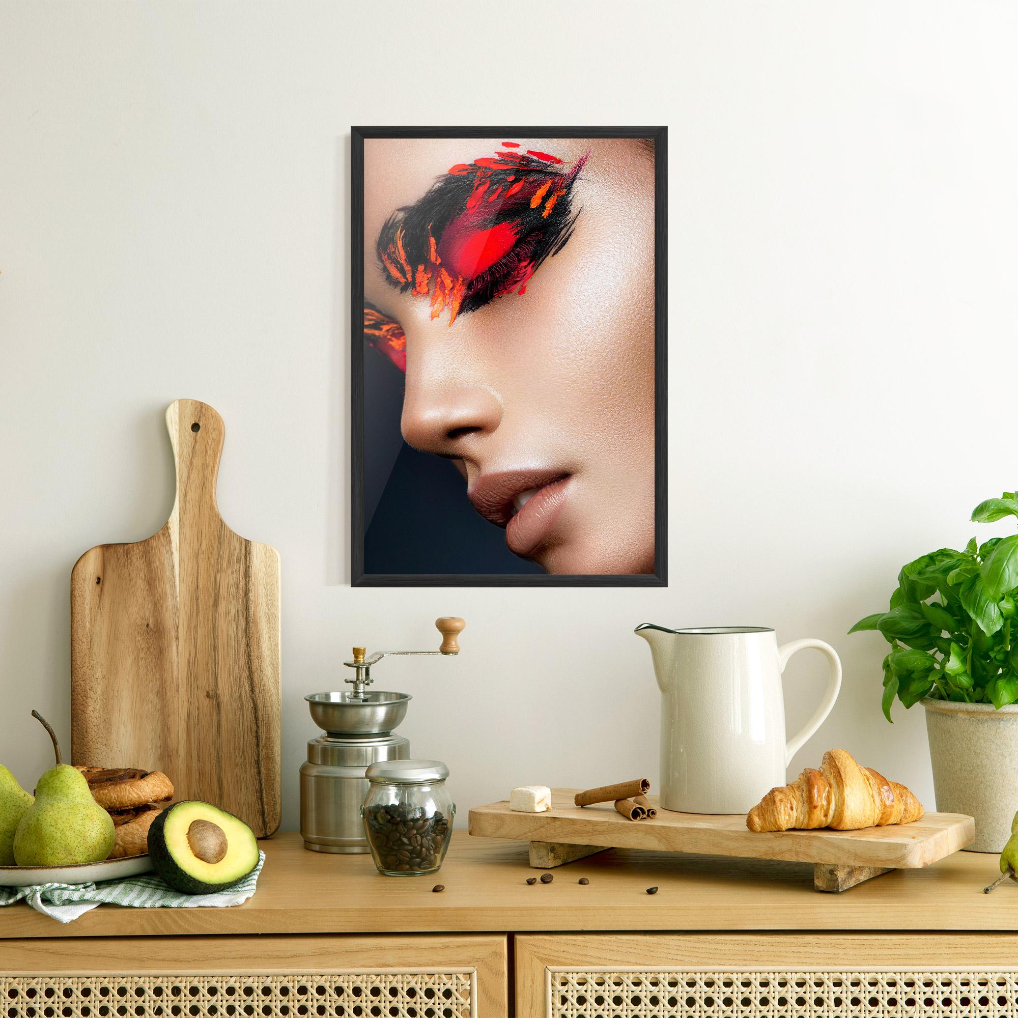 Poster Înrămat Fire Make Up mockup 8