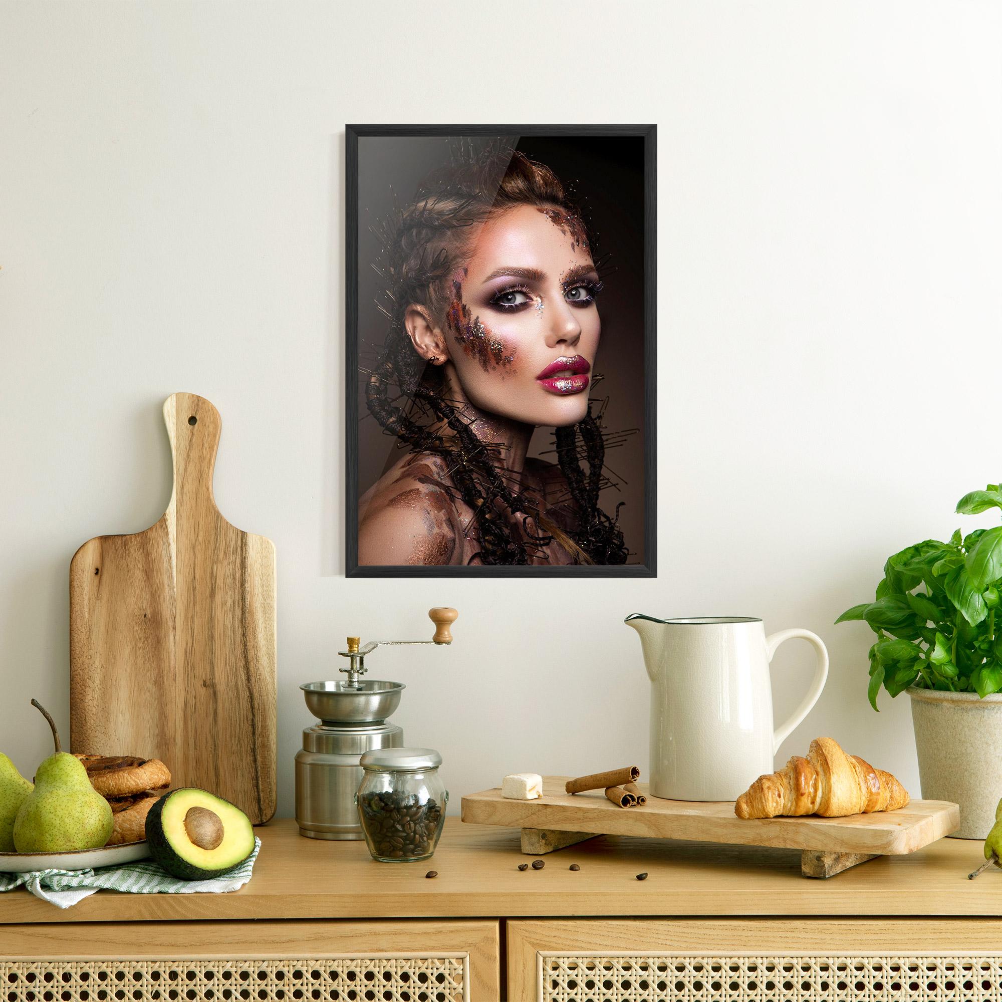 Poster Înrămat Purple Eyelashes mockup 8