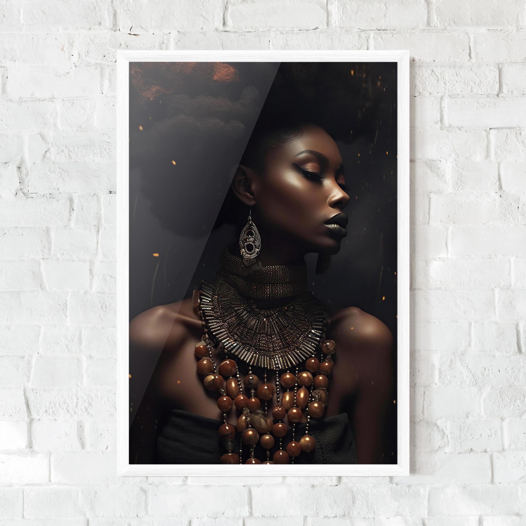 Poster Înrămat African Orange Necklace mockup 0