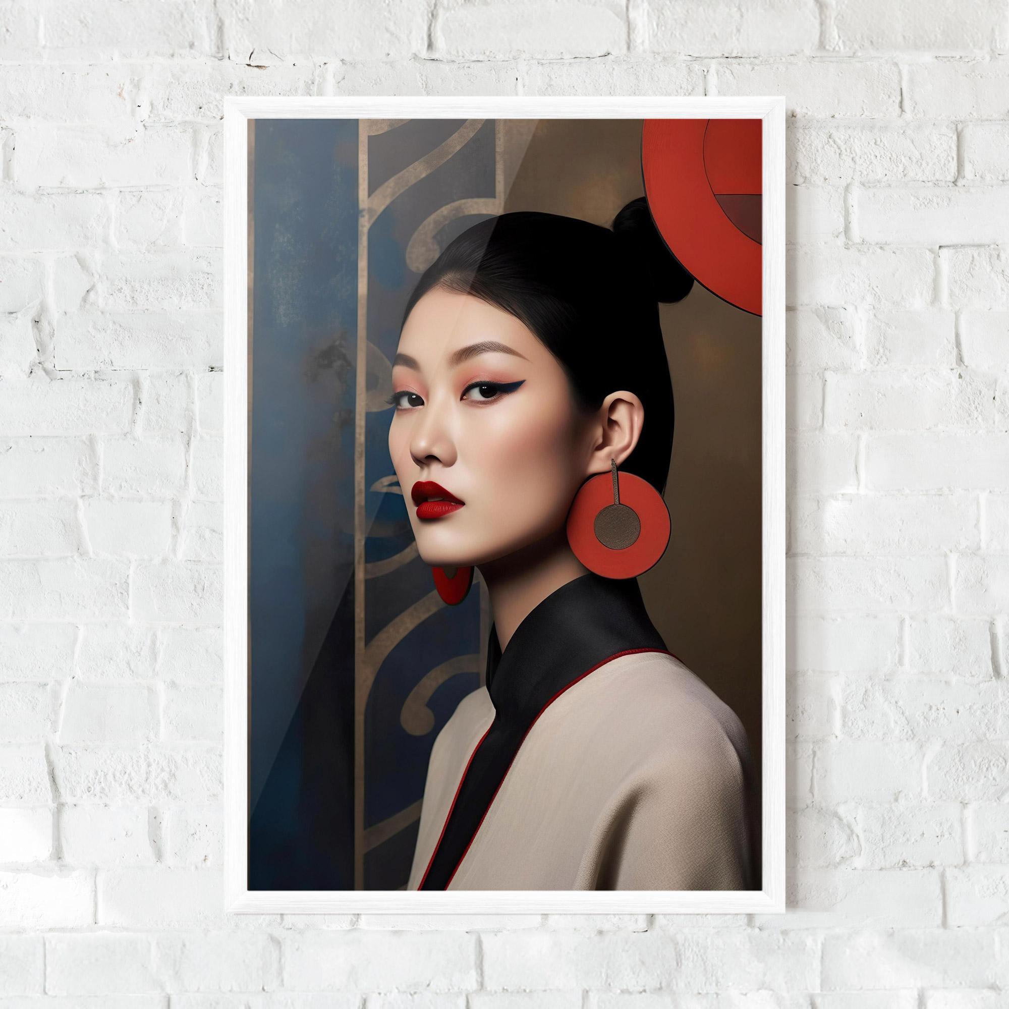 Poster Înrămat Asian Big Earrings mockup 0