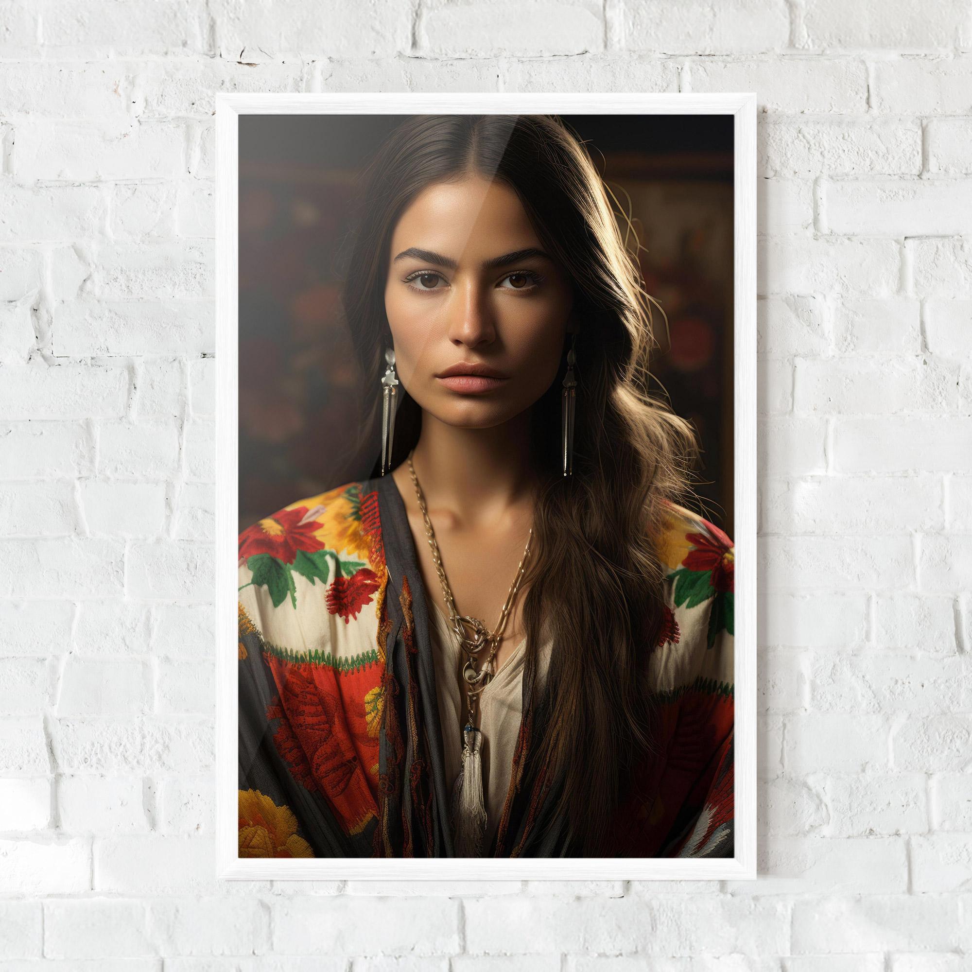 Poster Înrămat Colorful Shawl mockup 0