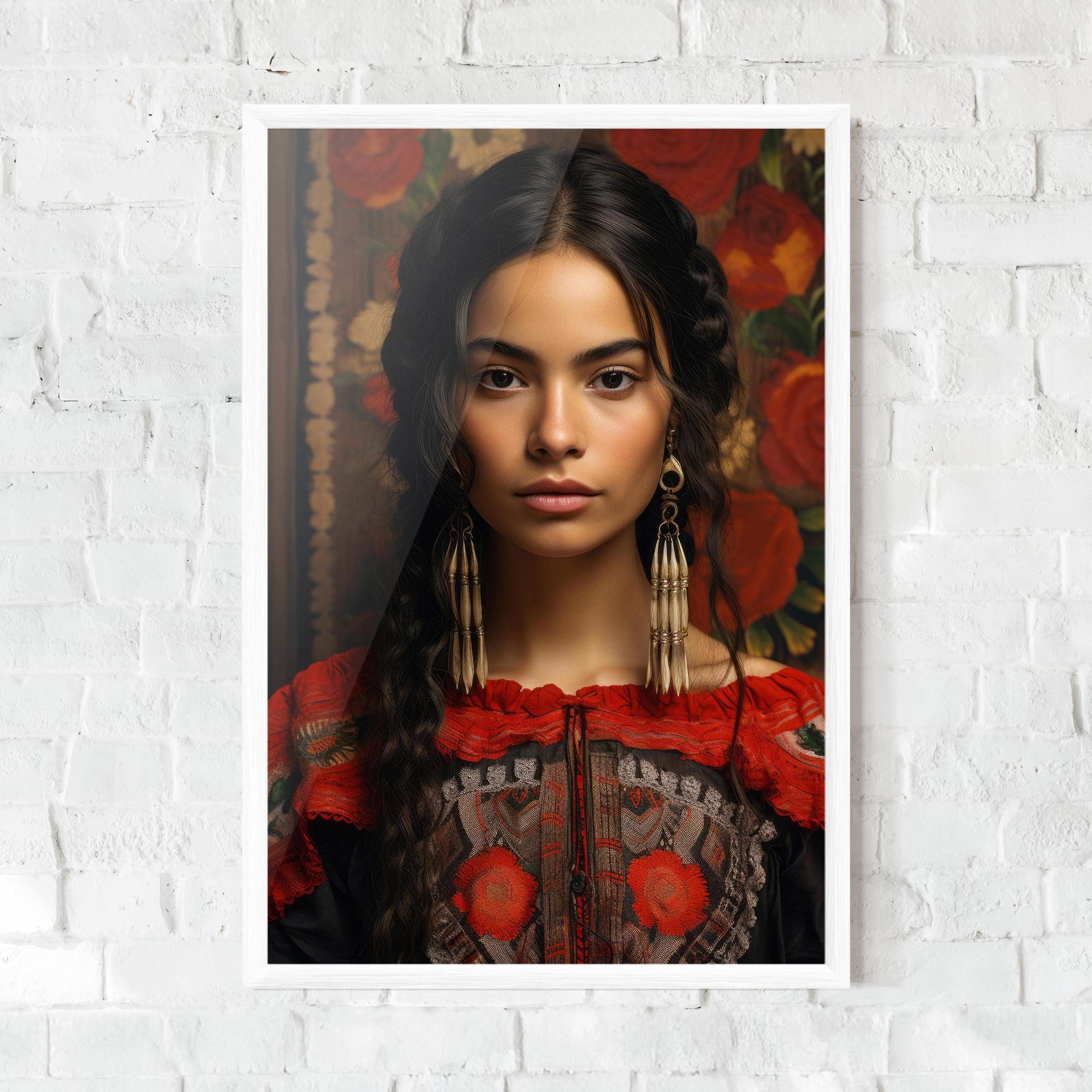 Poster Înrămat Mexican Traditional Dress mockup 0