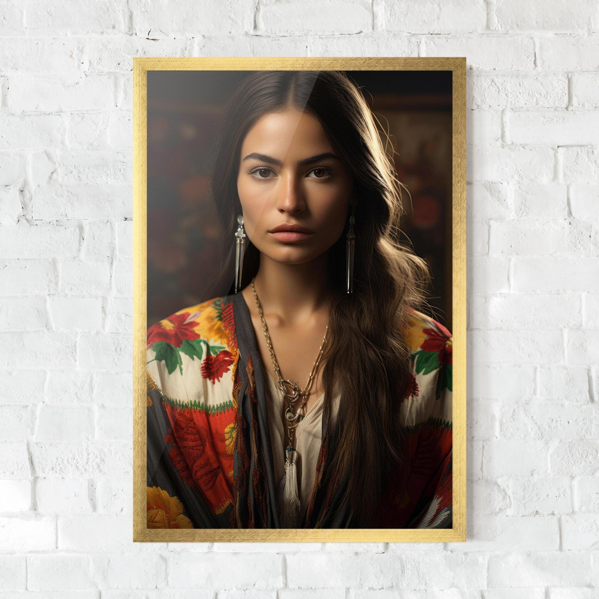 Poster Înrămat Colorful Shawl mockup 0